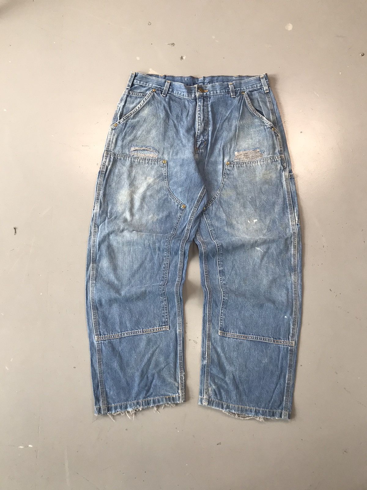Carhartt × Vintage Vintage Carhartt B273 DST double knee carpenter denim Size US 36 / EU 52 - 1 Thumbnail