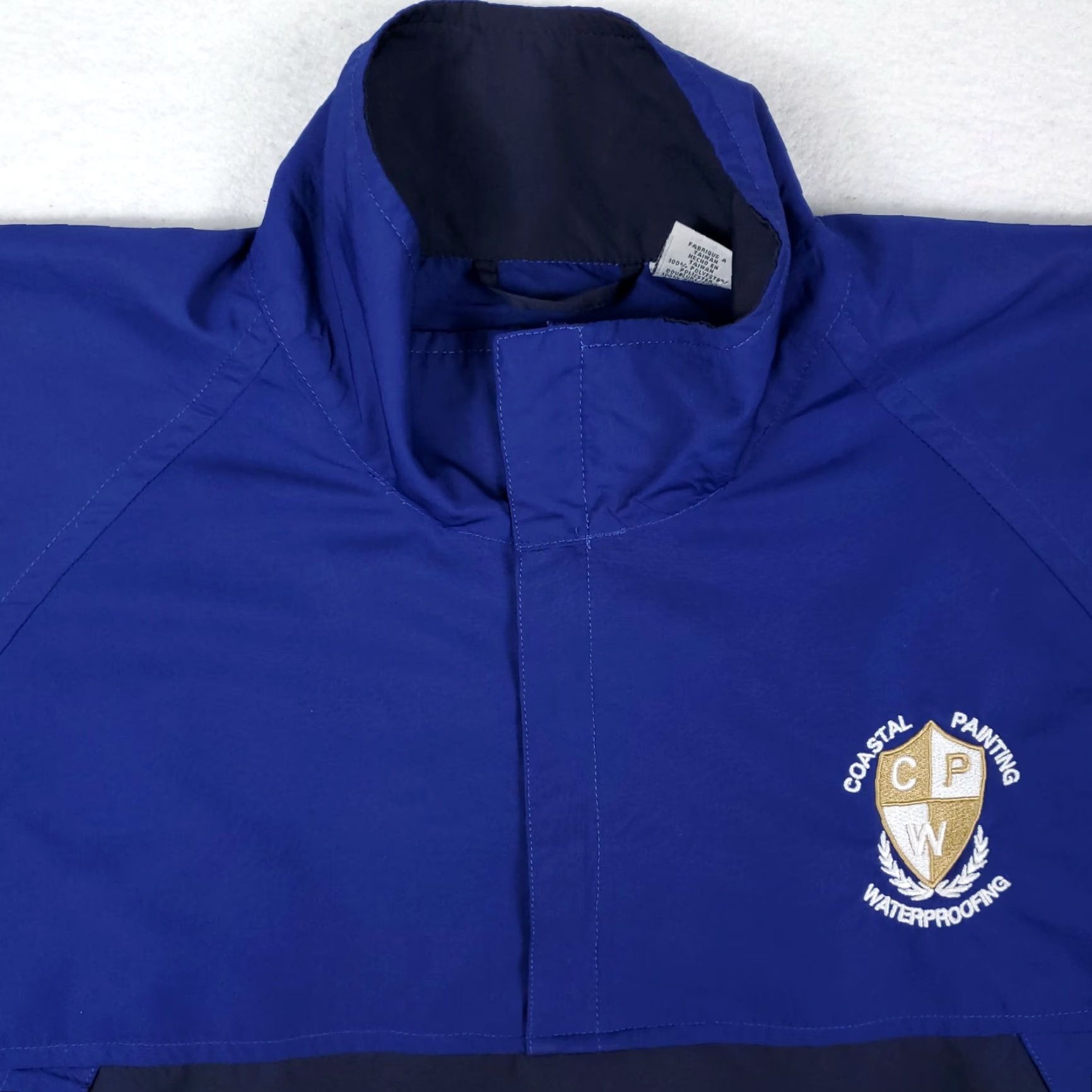 Vintage Page & Tuttle Golf Blue Quarter Zip Pullover Windbreaker Jacket L Mens Sportswear Windbreaker Golf Size US L / EU 52-54 / 3 - 4 Thumbnail