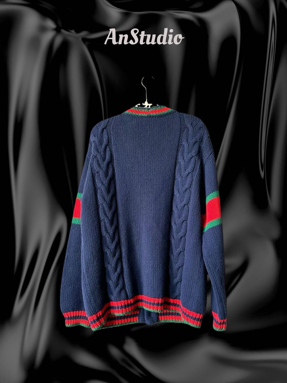Gucci Gucci Oversized Cable Knit Cardigan Size US M / EU 48-50 / 2 - 2 Thumbnail