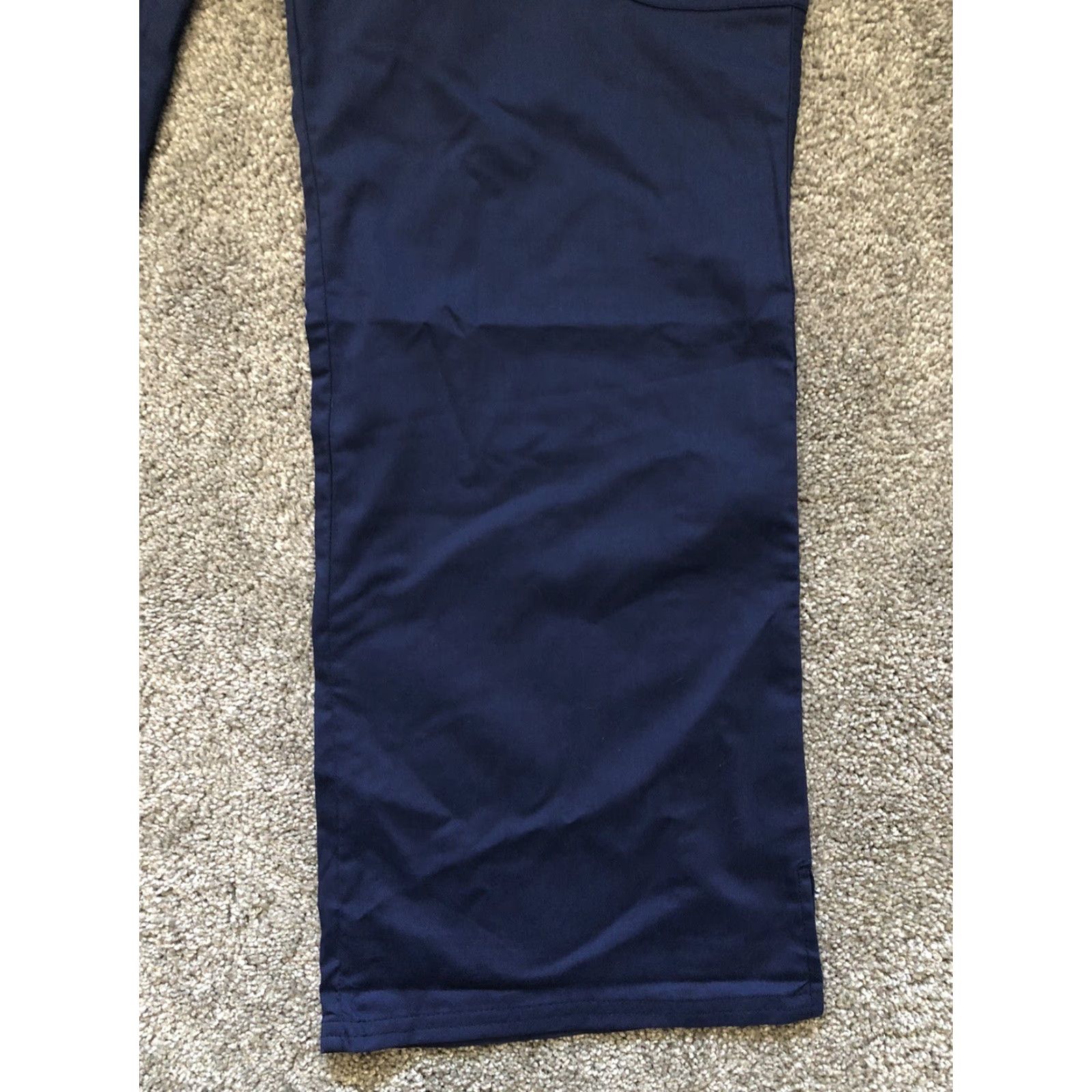Cherokee Cherokee Workwear Revolution Scrub Pants WW120 Women's L Slight Flare Drawstring Blue Size 36" / US 14 / IT 50 - 4 Thumbnail