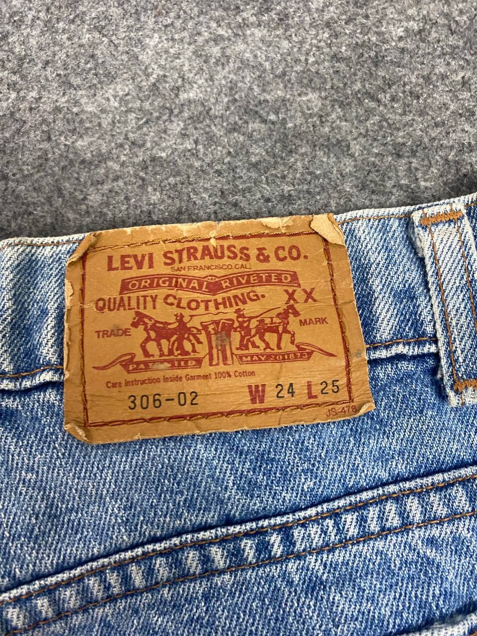 Levi's vintage levis 306 skinny denim nice design Size US 26 / EU 42 - 5 Thumbnail