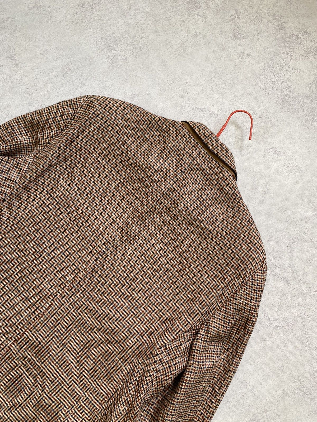 Hackett Hacket London Robert Noble Red/Blue Check Silk/Linen Blazer Size 44R - 9 Thumbnail