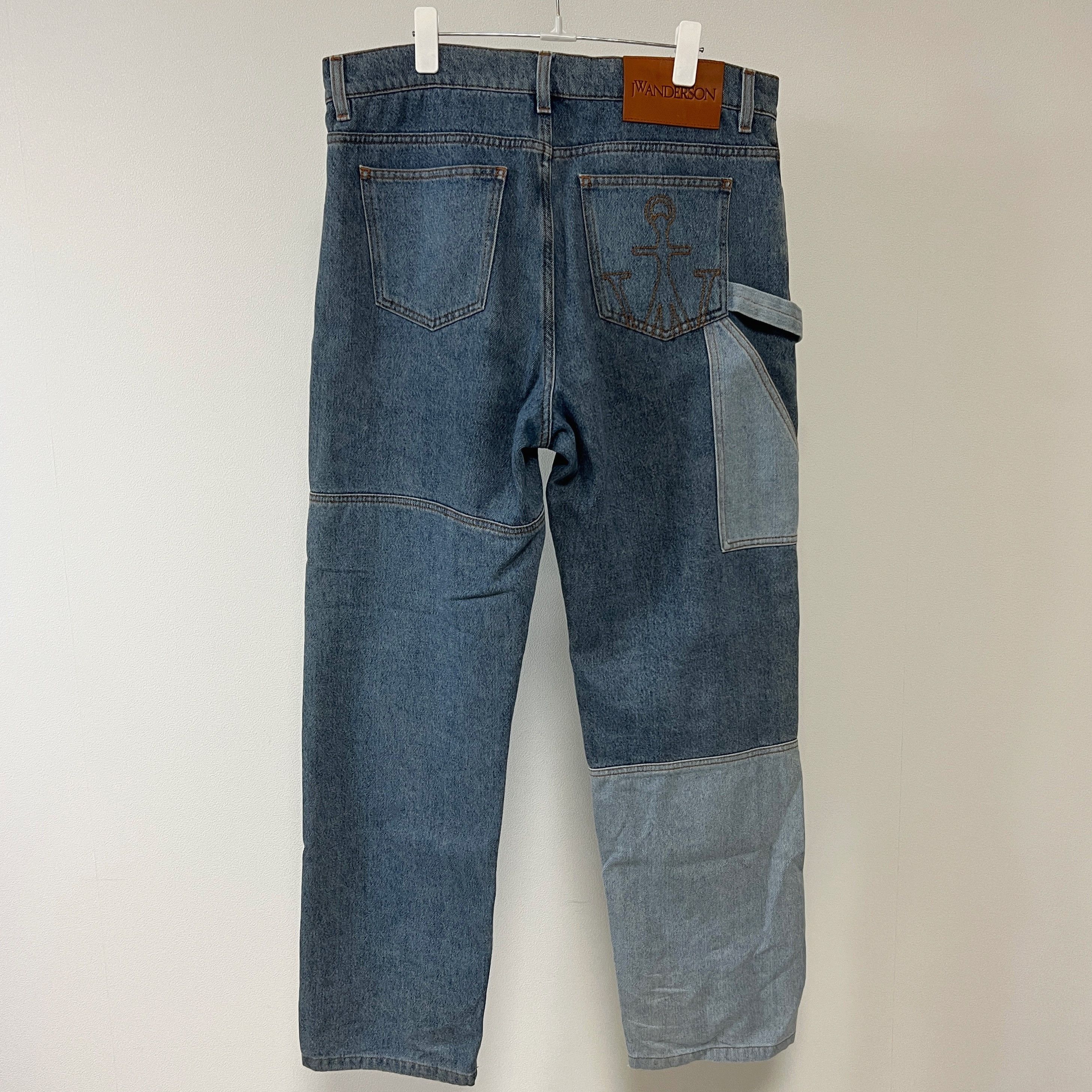JW Anderson JW Anderson Blue Patchwork Workwear Jeans Size US 34 / EU 50 - 1 Thumbnail