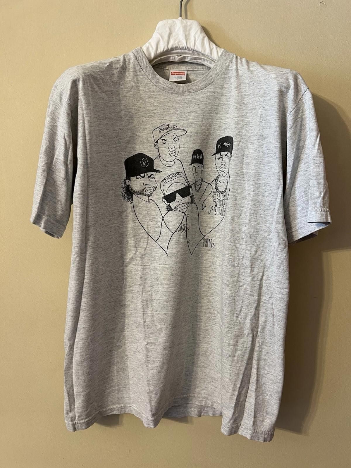 Supreme Pre-Owned 2003 SS03 Supreme NWA Tee Grey T-shirt Sz L Large Size US L / EU 52-54 / 3 - 2 Thumbnail
