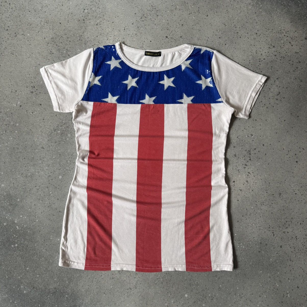 Hysteric Glamour Amazing Y2K Aesthetic USA Flag Sexy Glamour T-Shirt Size M / US 6-8 / IT 42-44 - 1 Thumbnail