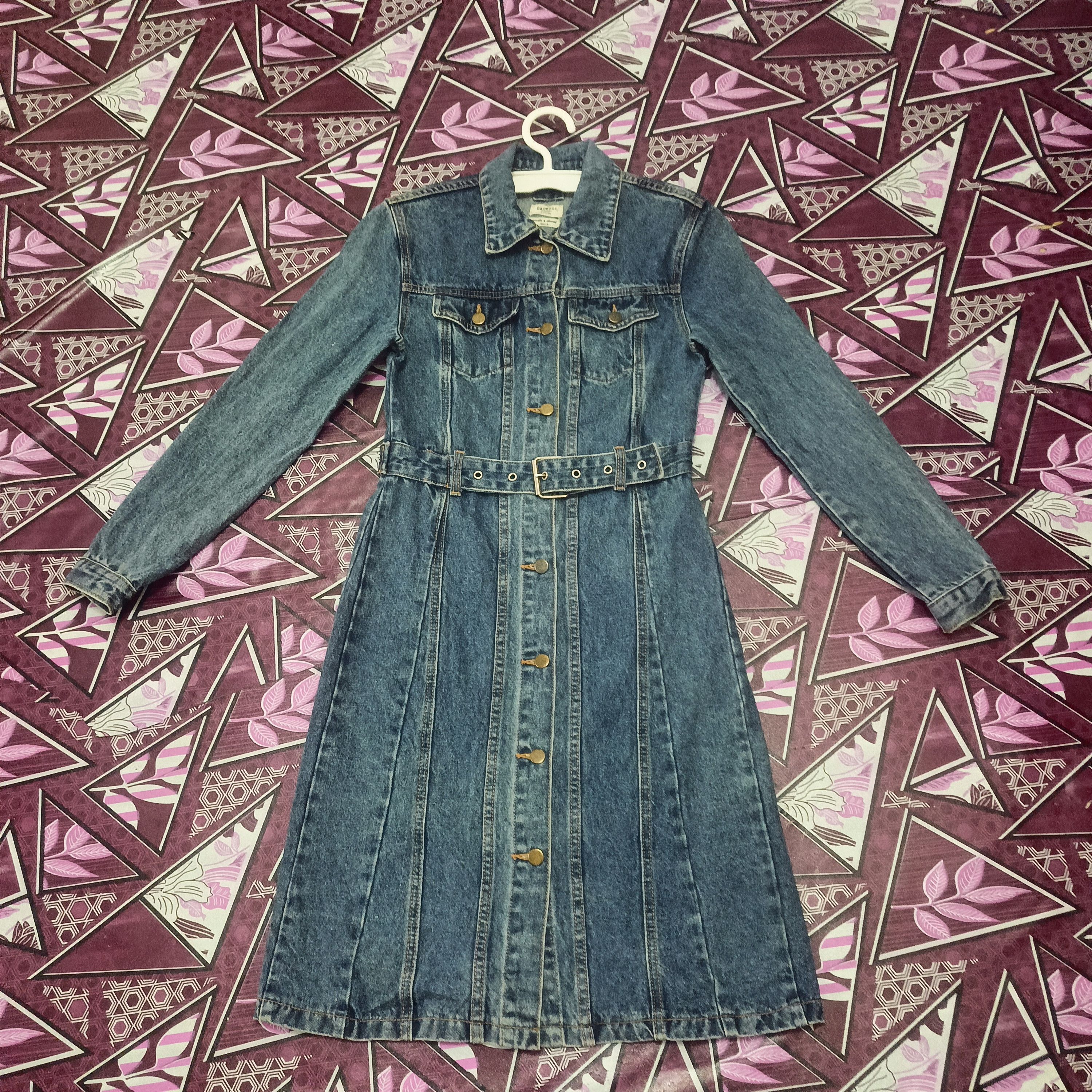 If Six Was Nine Garment Document Denim Long Jacket Button Size S / US 4 / IT 40 - 1 Thumbnail