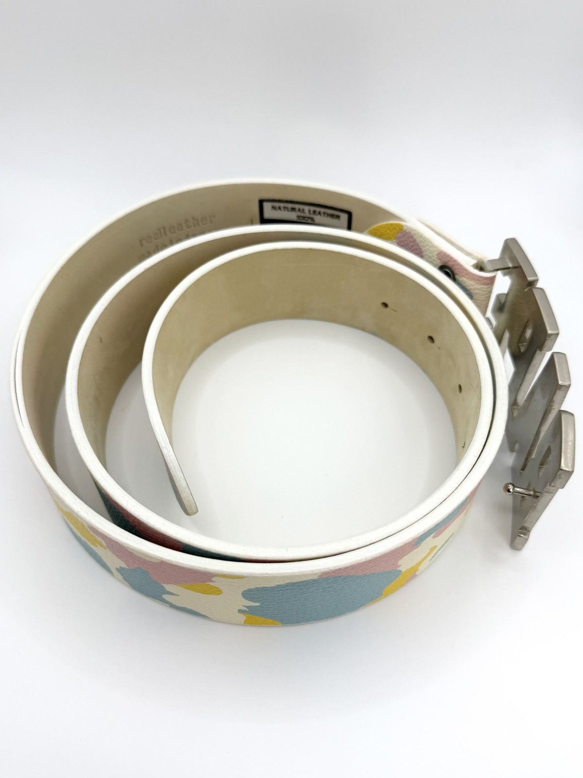 Bape 2006 A Bathing Ape ‘Cotton Candy’ Spell Out Buckle Belt Size ONE SIZE - 7 Thumbnail
