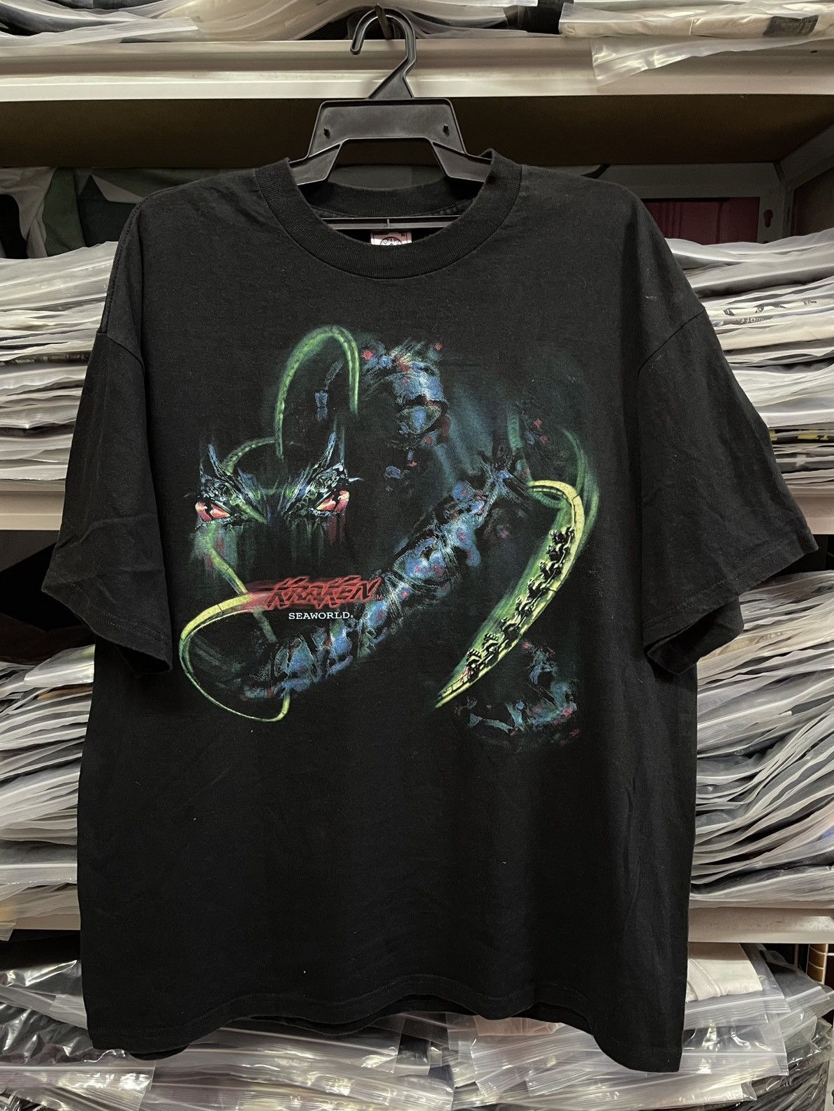 Vintage Vintage Kraken Roller Coaster At Seaworld🔥🔥🔥 Size US XL / EU 56 / 4 - 1 Thumbnail