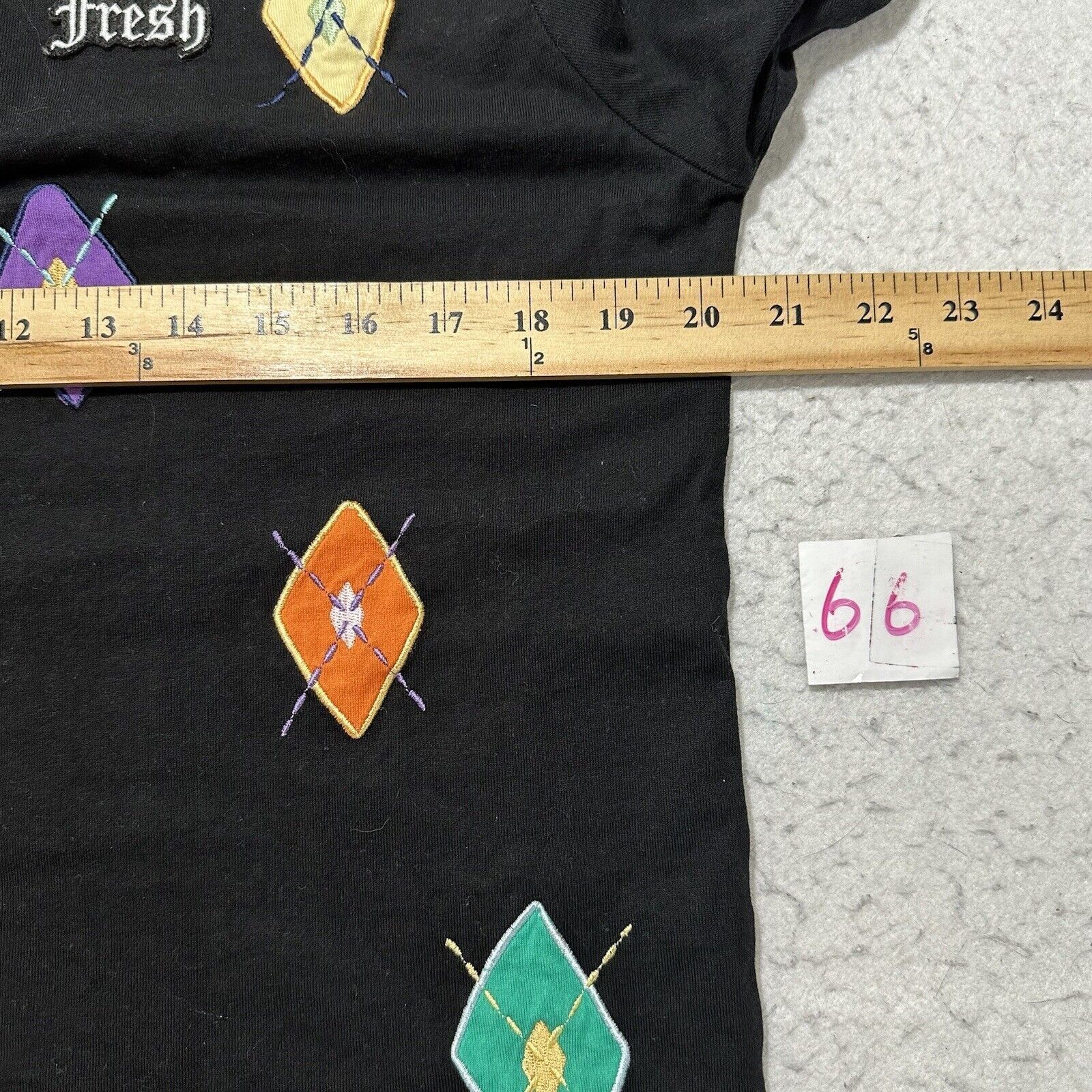 Teddy Fresh Teddy Fresh Small Argyle Applique Polo Short Sleeve Black Size US S / EU 44-46 / 1 - 9 Thumbnail