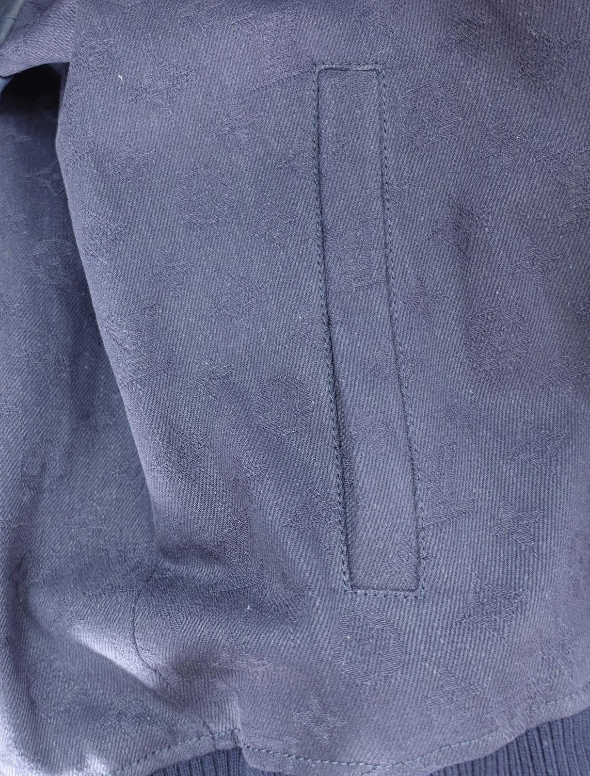 Louis Vuitton Louis Vuitton Monogram Denim Varsity Jacket in Navy Blue Size ONE SIZE - 5 Thumbnail