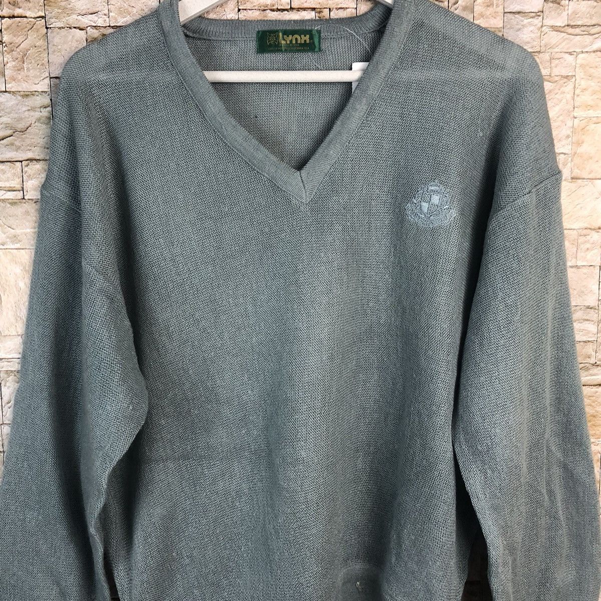 Homespun Knitwear × Japanese Brand Lynx Blue Knitwear vintage #A929 Size L / US 10 / IT 46 - 5 Thumbnail