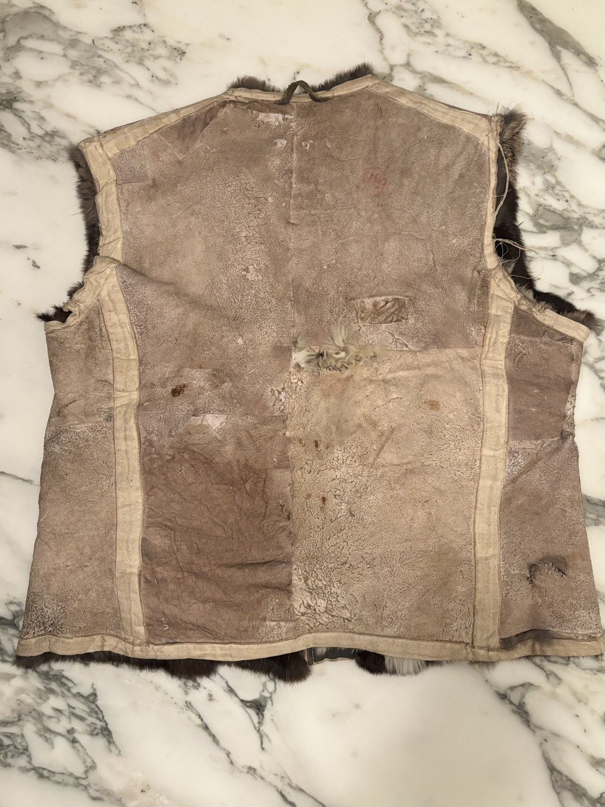 Other 1940s German Reversible Fur Vest Pelzjacke Size US M / EU 48-50 / 2 - 4 Thumbnail