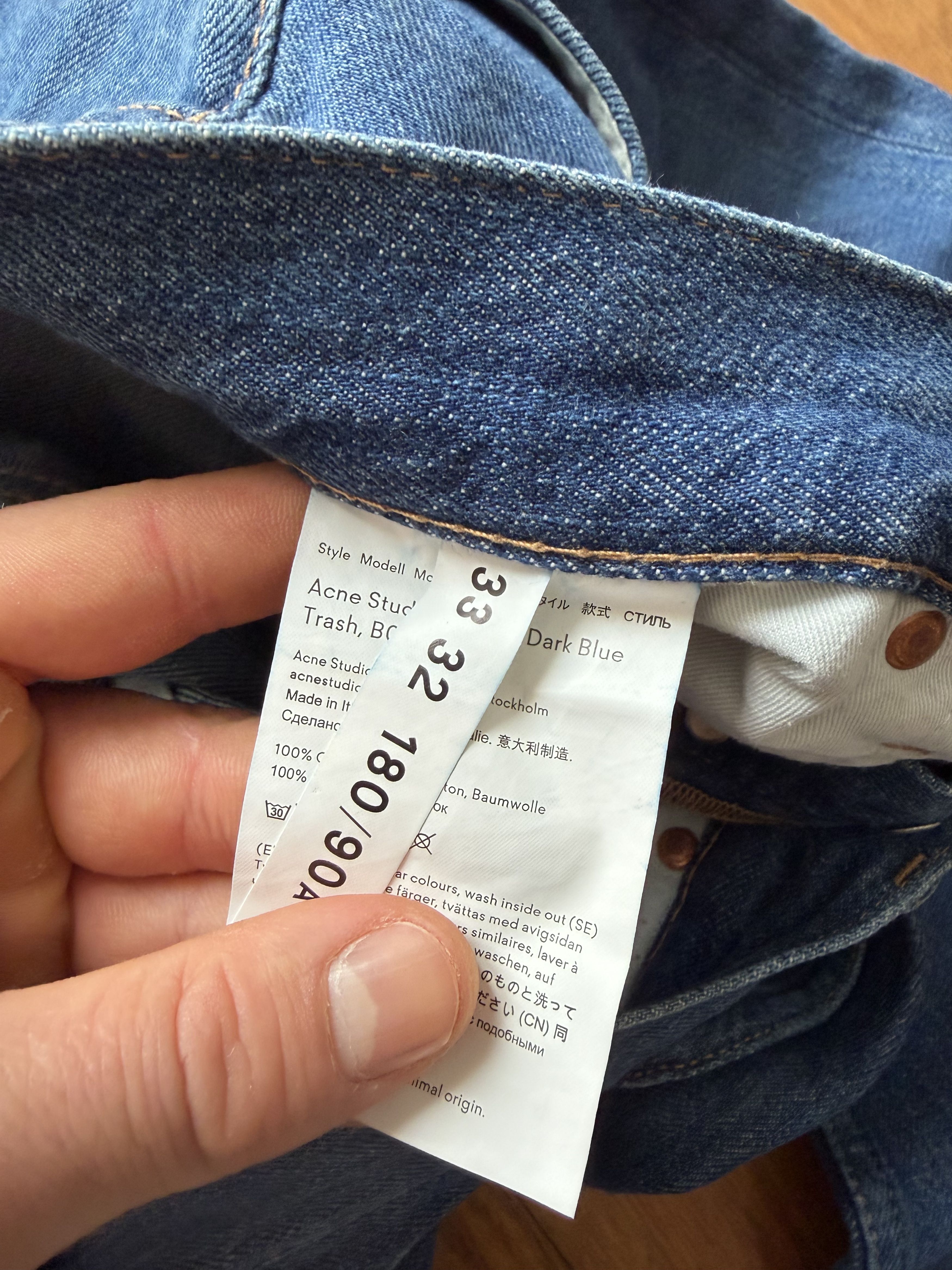 Acne Studios Acne Studios 1992M bootcut Dark Blue denim jeans Size US 33 - 11 Thumbnail