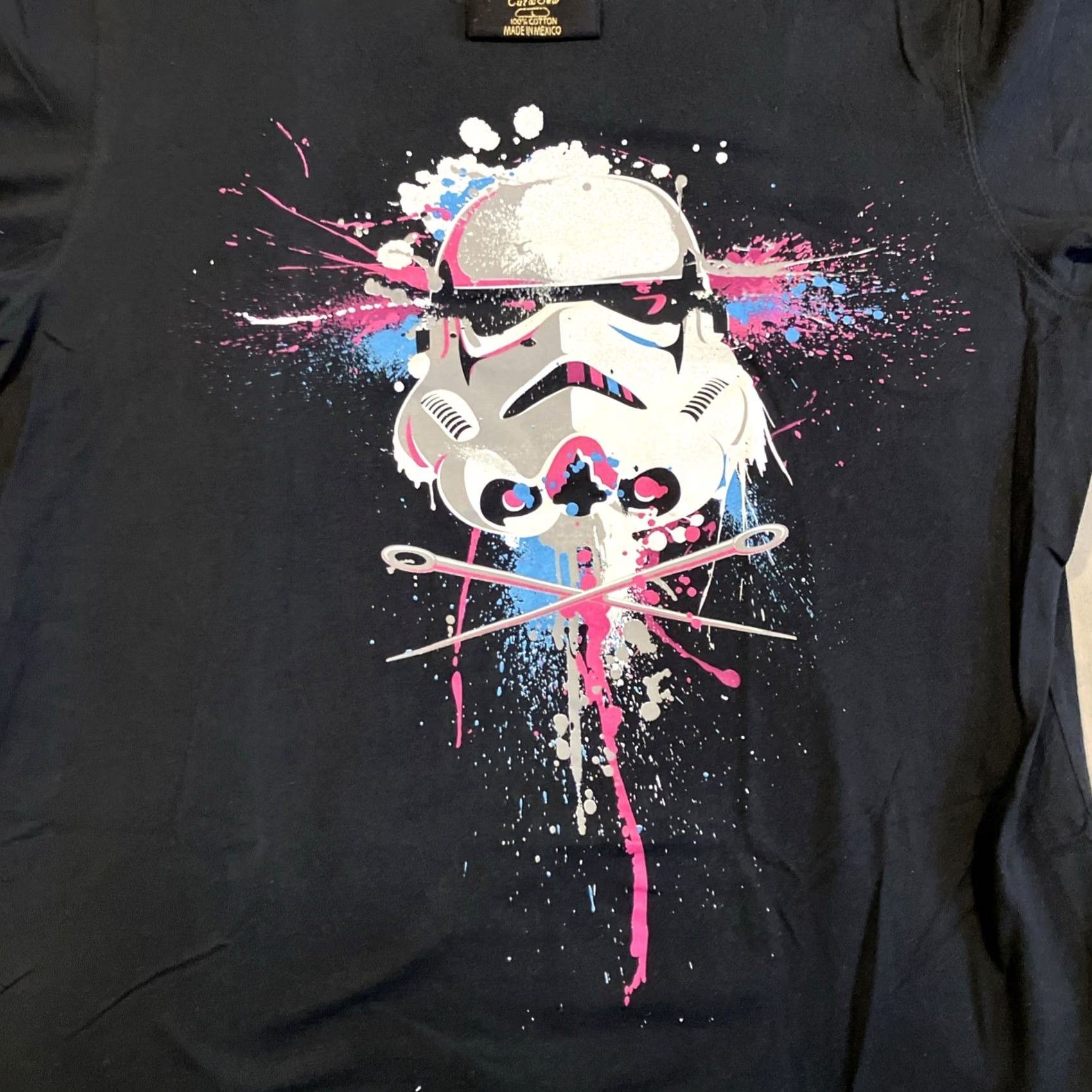 Vintage Marc Ecko Shirt Mens L Black Cut Sew STAR WARS STORM TROOPER Graphic Size US L / EU 52-54 / 3 - 2 Thumbnail