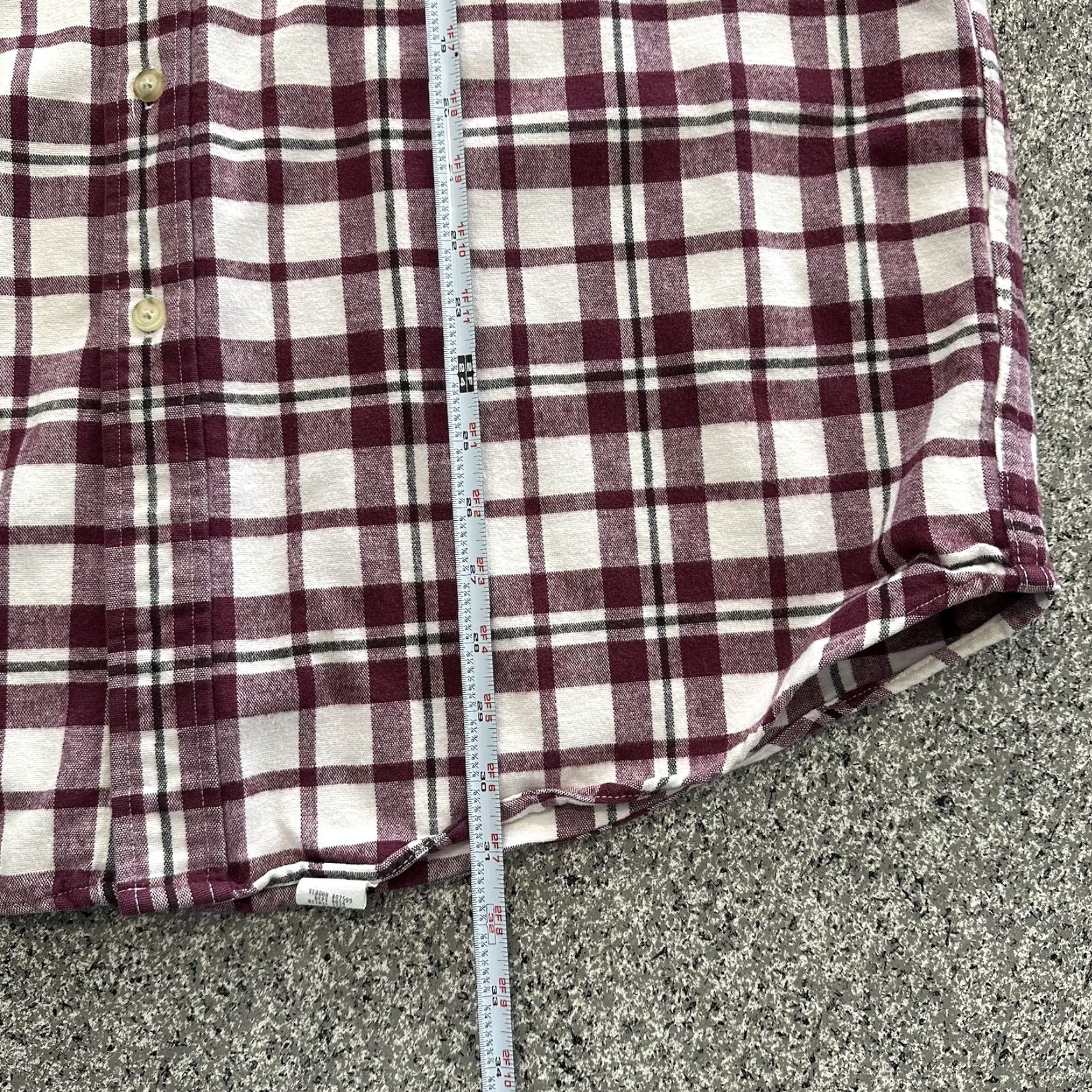 Eddie Bauer Eddie Bauer Plaid Flannel Shirt Mens 2XL Burgundy Long Sleeve Button-Up Collar Cotton Vintage Thick Size US XXL / EU 58 / 5 - 5 Thumbnail