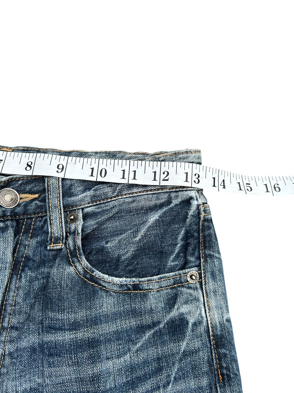 Kapital Vintage Skull Japanese Brand Sirmione Distressed Denim Jeans Size US 27 - 14 Thumbnail