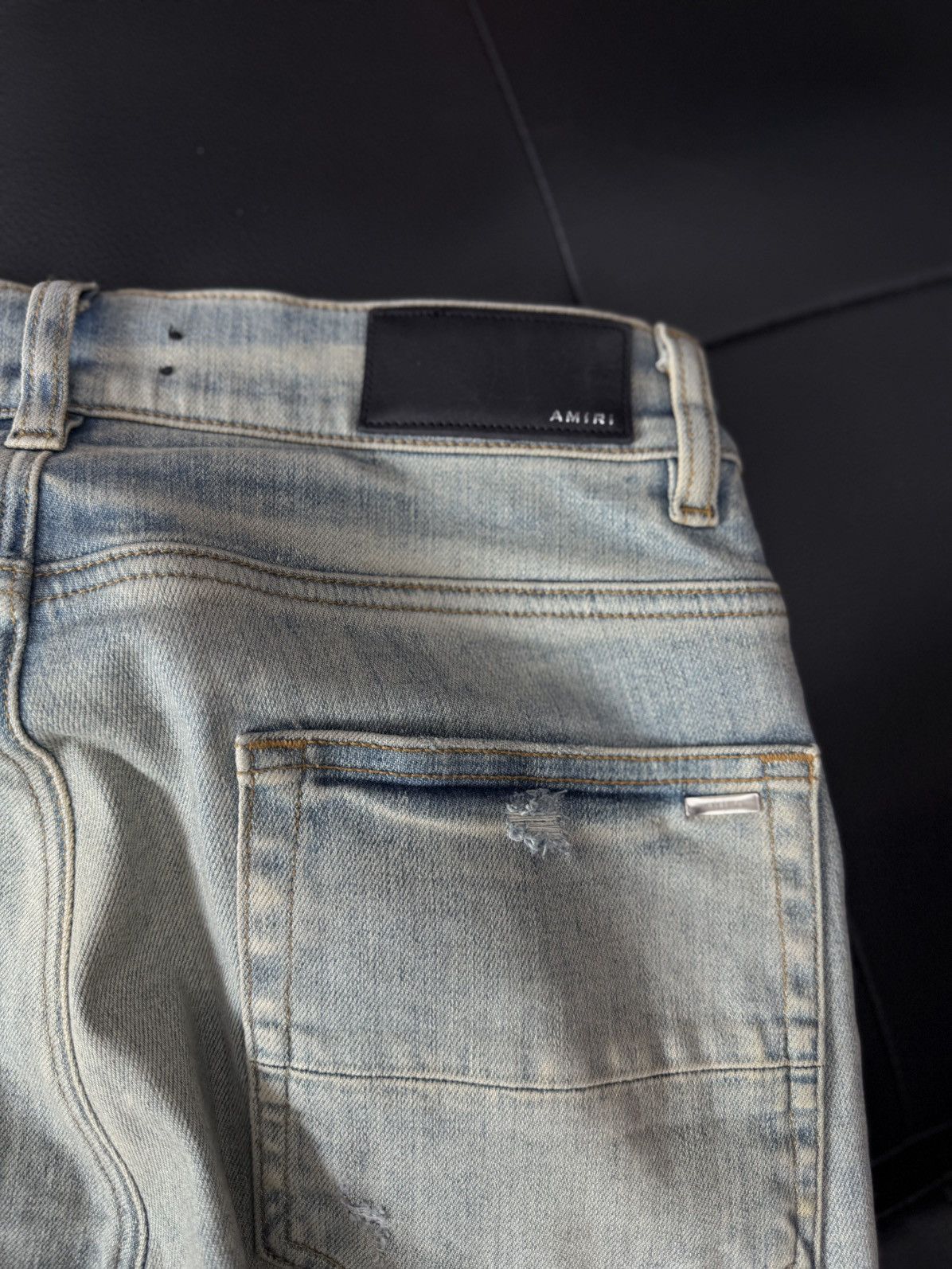 Amiri Amiri Blue Jeans Cheetah Patch Rare Size 30 Flawless 🧼 Size US 30 / EU 46 - 21 Thumbnail