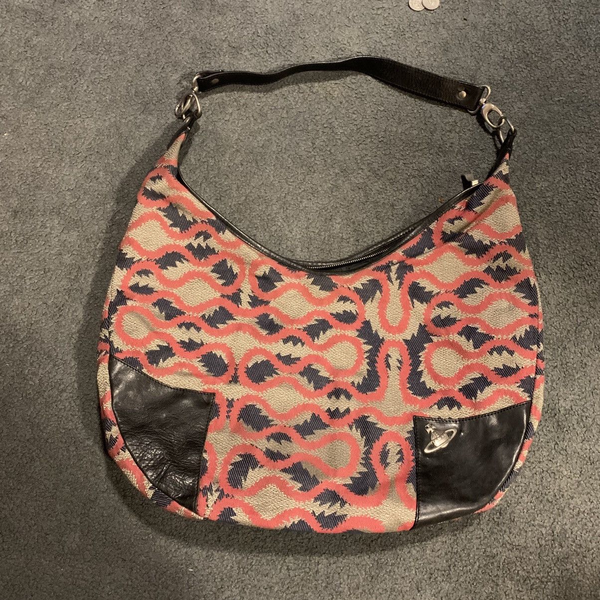 Vivienne Westwood Archival Vivienne Westwood Large Squiggle Hobo Bag Size ONE SIZE - 1 Thumbnail