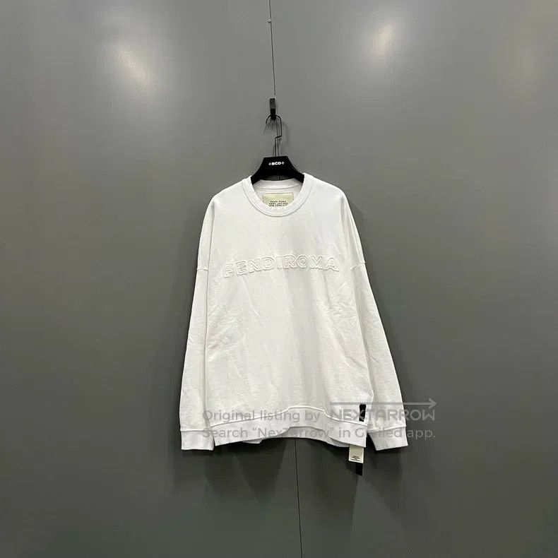 Fendi White Logo Letter Embroidered Sweatshirt