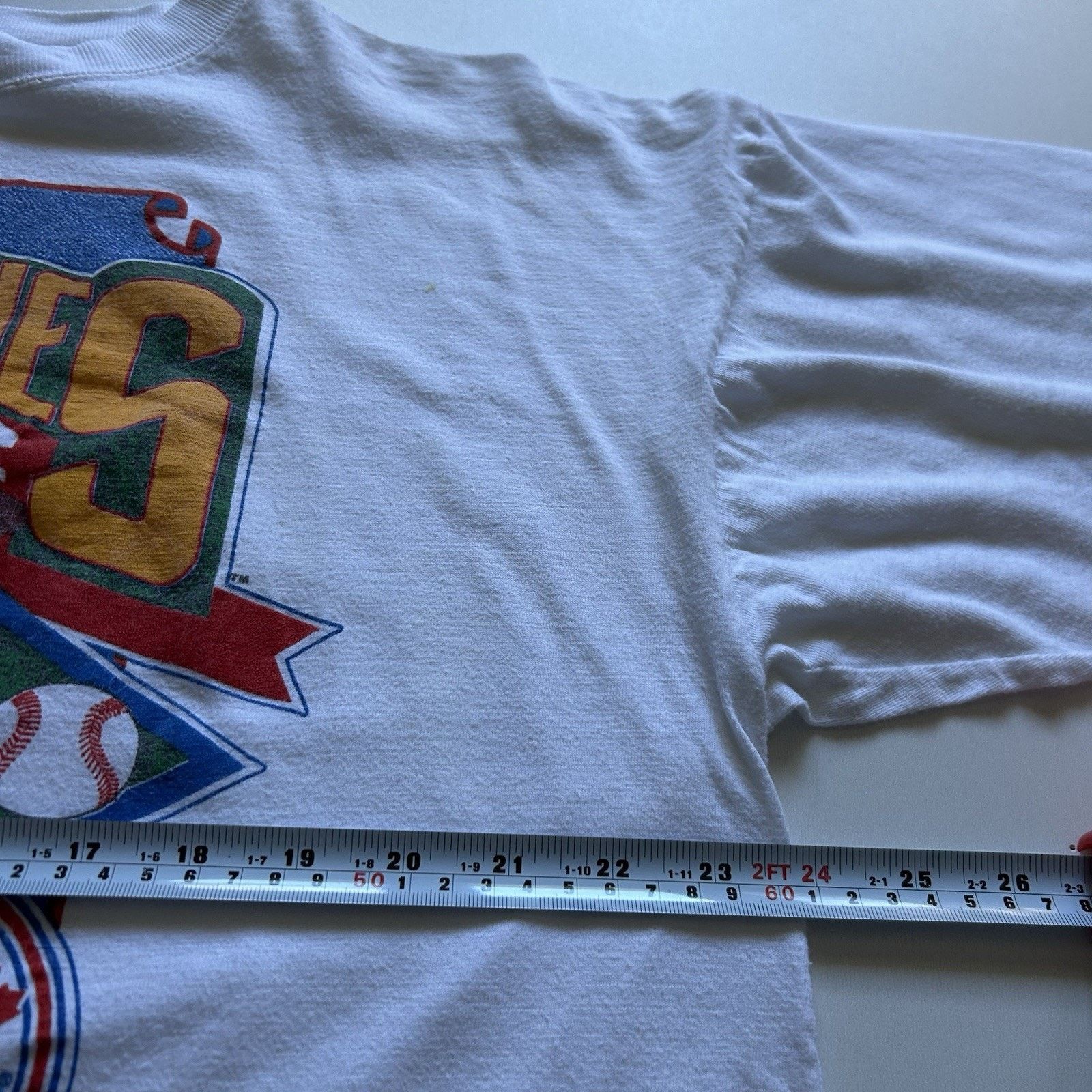 MLB Vintage 1992 MLB World Series Shirt XL 90s Blue Jays Braves Size US XL / EU 56 / 4 - 7 Thumbnail