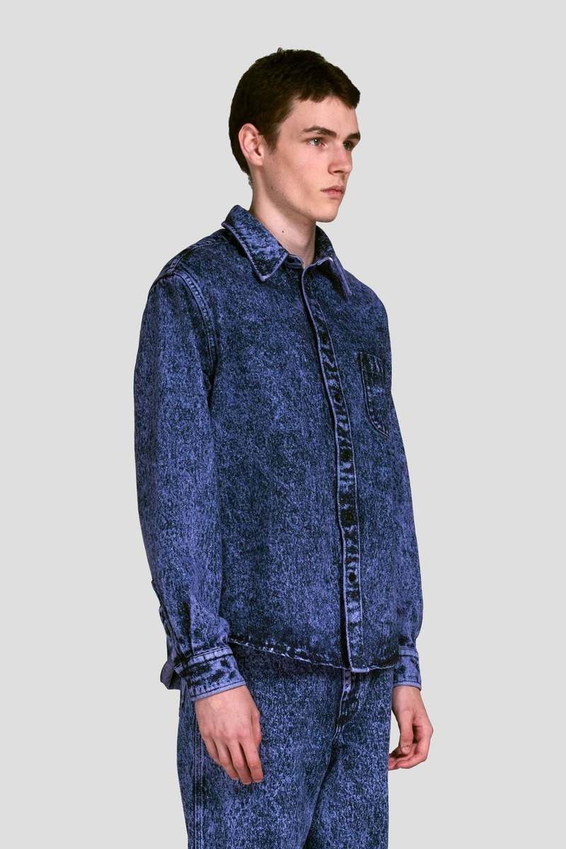 Marni o1w1db10125 Denim Overshirt in Blue Size US M / EU 48-50 / 2 - 3 Thumbnail
