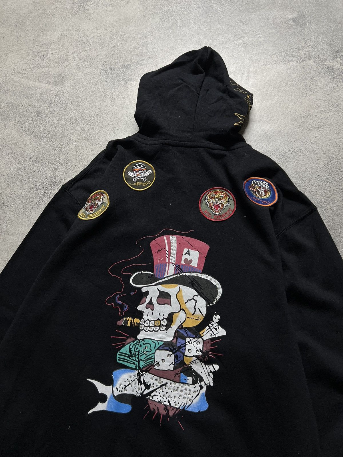 Ed Hardy Vintage Y2k Ed Hardy Skull ☠️ New Zip Hoodie 00’s Size US XXL / EU 58 / 5 - 8 Thumbnail