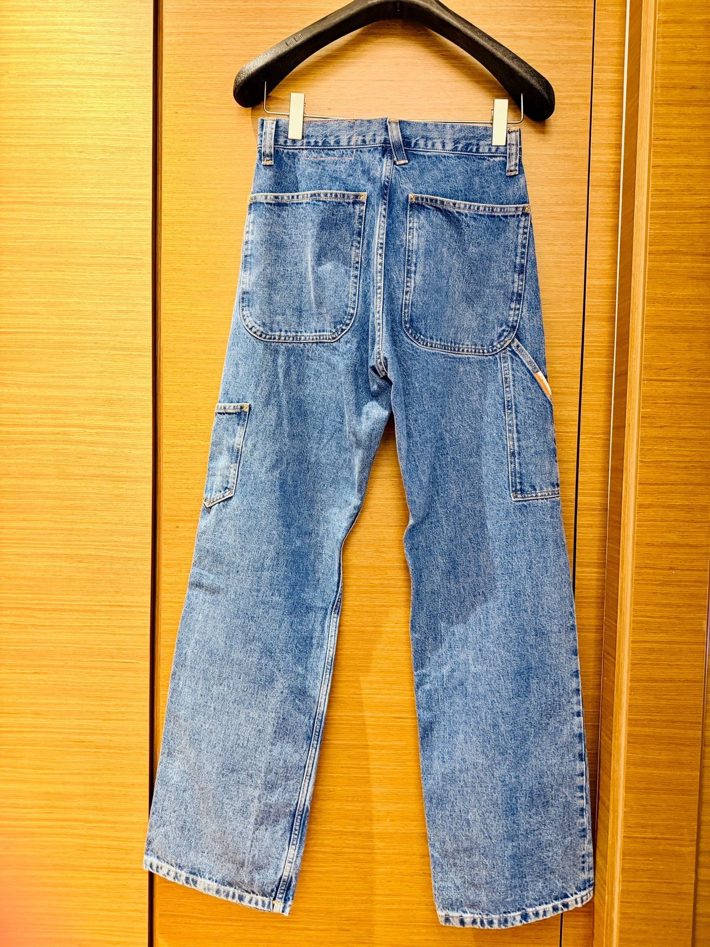 Calvin Klein Heron Preston for Calvin Klein Washed Denim Loggers Size US 30 / EU 46 - 3 Thumbnail