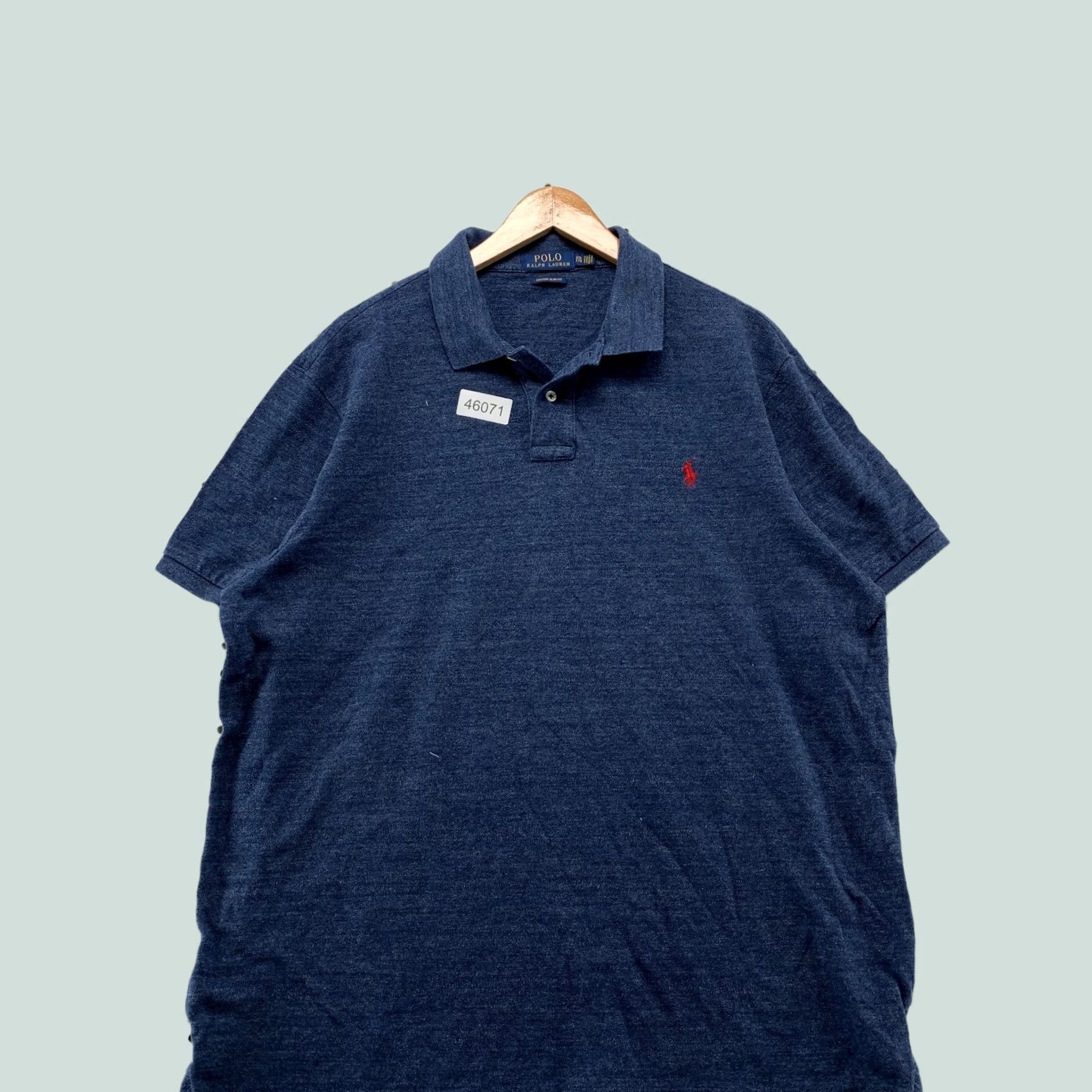 Polo Ralph Lauren Polo Ralph Lauren Shirt Mens 2XL Indigo Blue Preppy Slim Fit Size US XXL / EU 58 / 5 - 1 Thumbnail