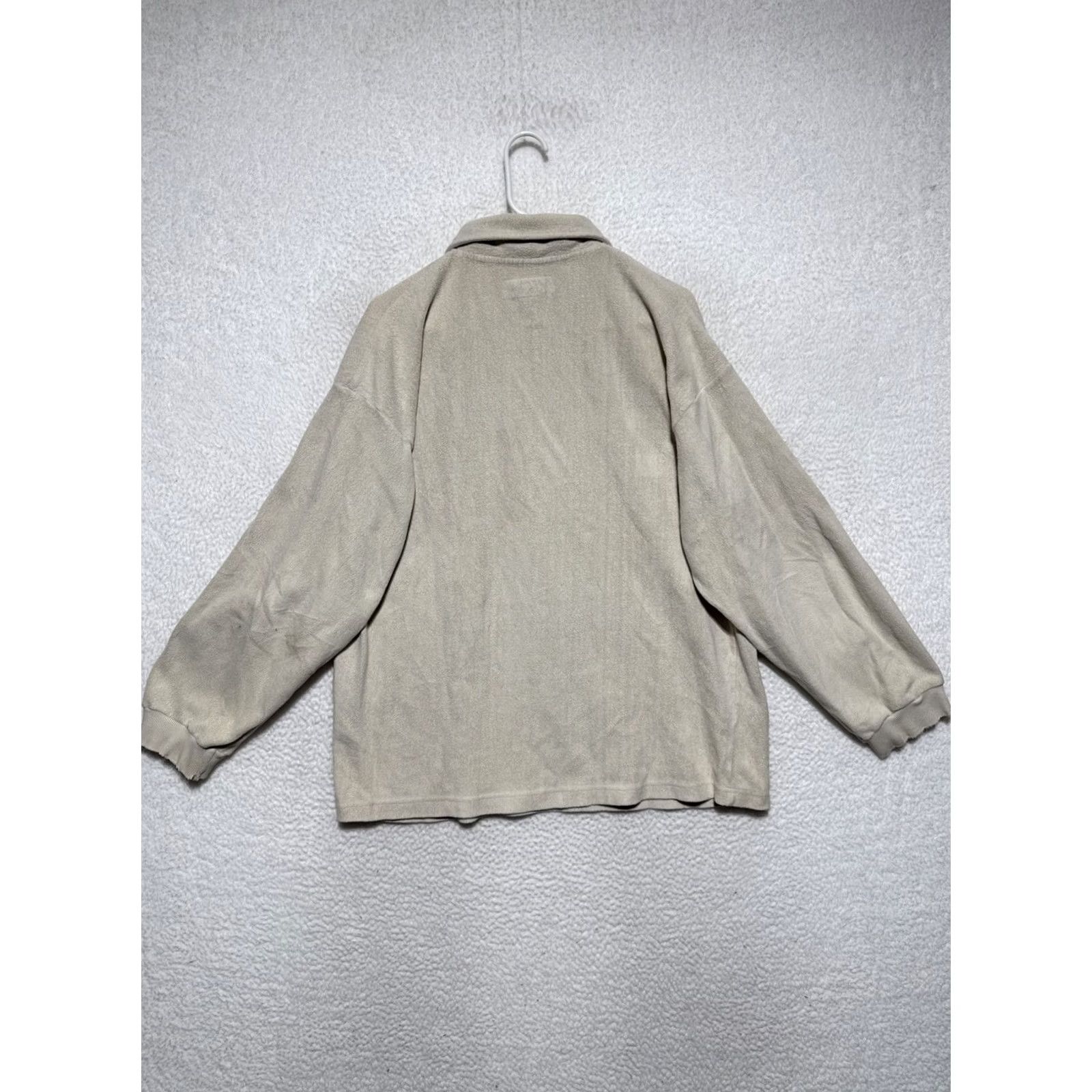 No Fear VINTAGE No Fear 1/4 Zip Ivory Fleece Pullover Mens Size L Distressed 90s Sweatshirt Hoodie? Size US L / EU 52-54 / 3 - 5 Thumbnail