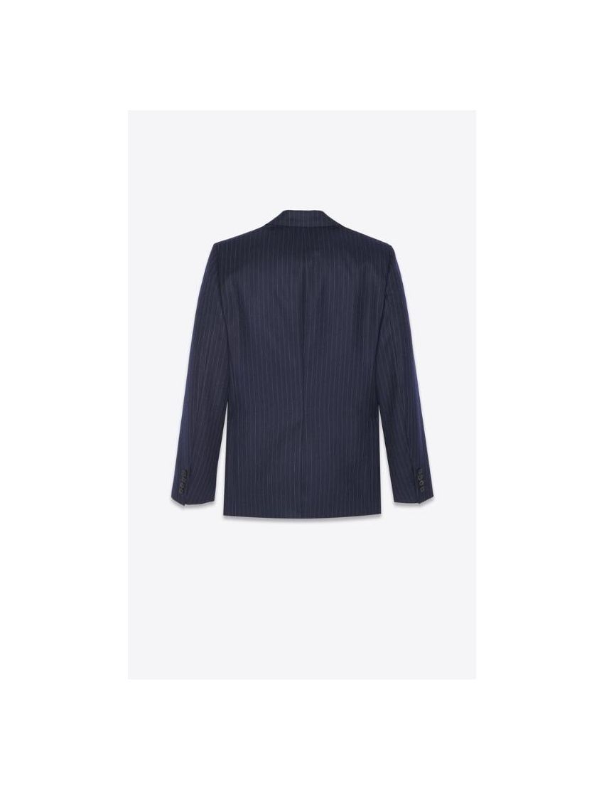 Saint Laurent Paris o1bcso1str0924 Single Breasted Jacket in Blue Size US L / EU 52-54 / 3 - 2 Thumbnail