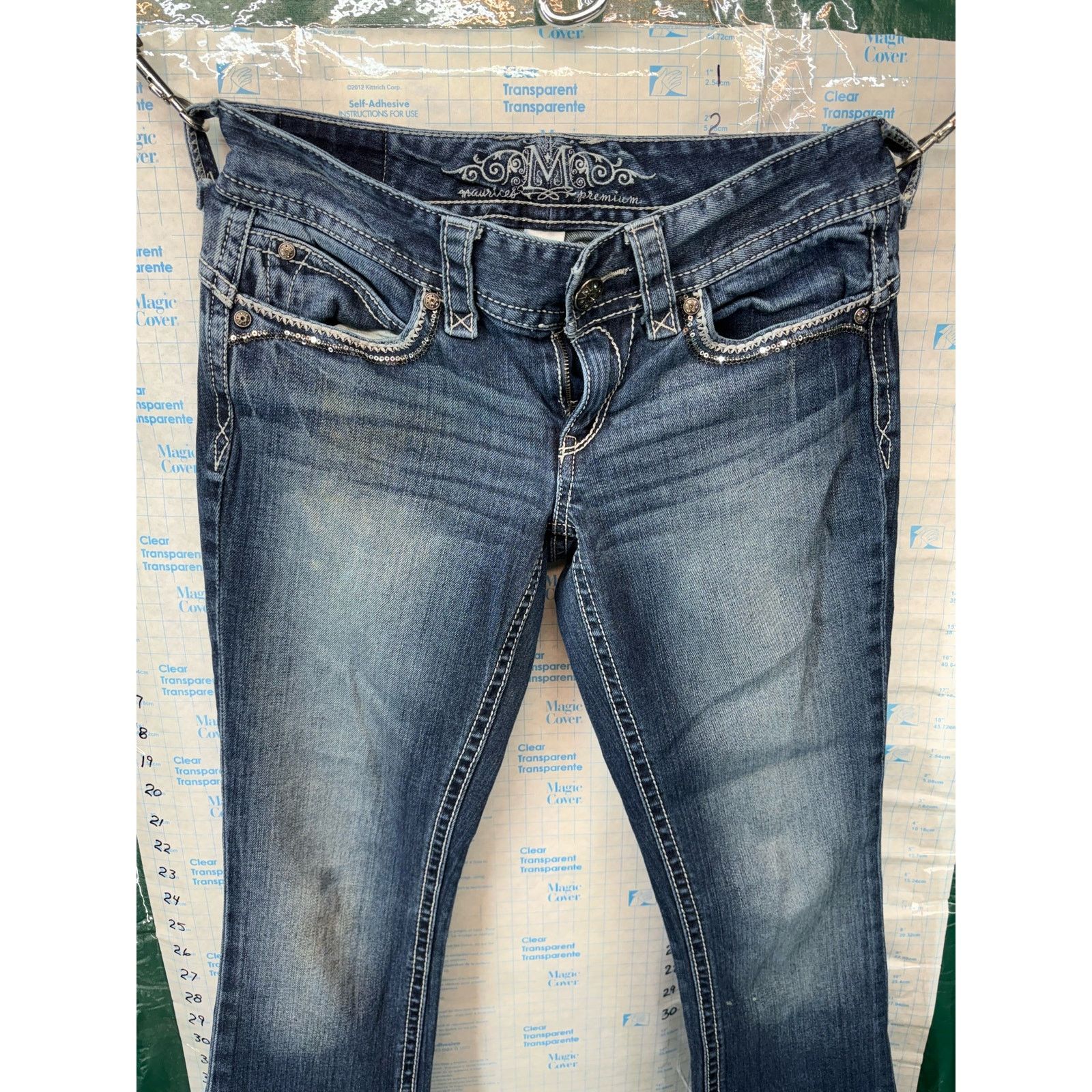 & Other Stories Maurices Premium Jeans 5/6 Reg Distressed Flap Pockets Size 28" / US 6 / IT 42 - 4 Thumbnail
