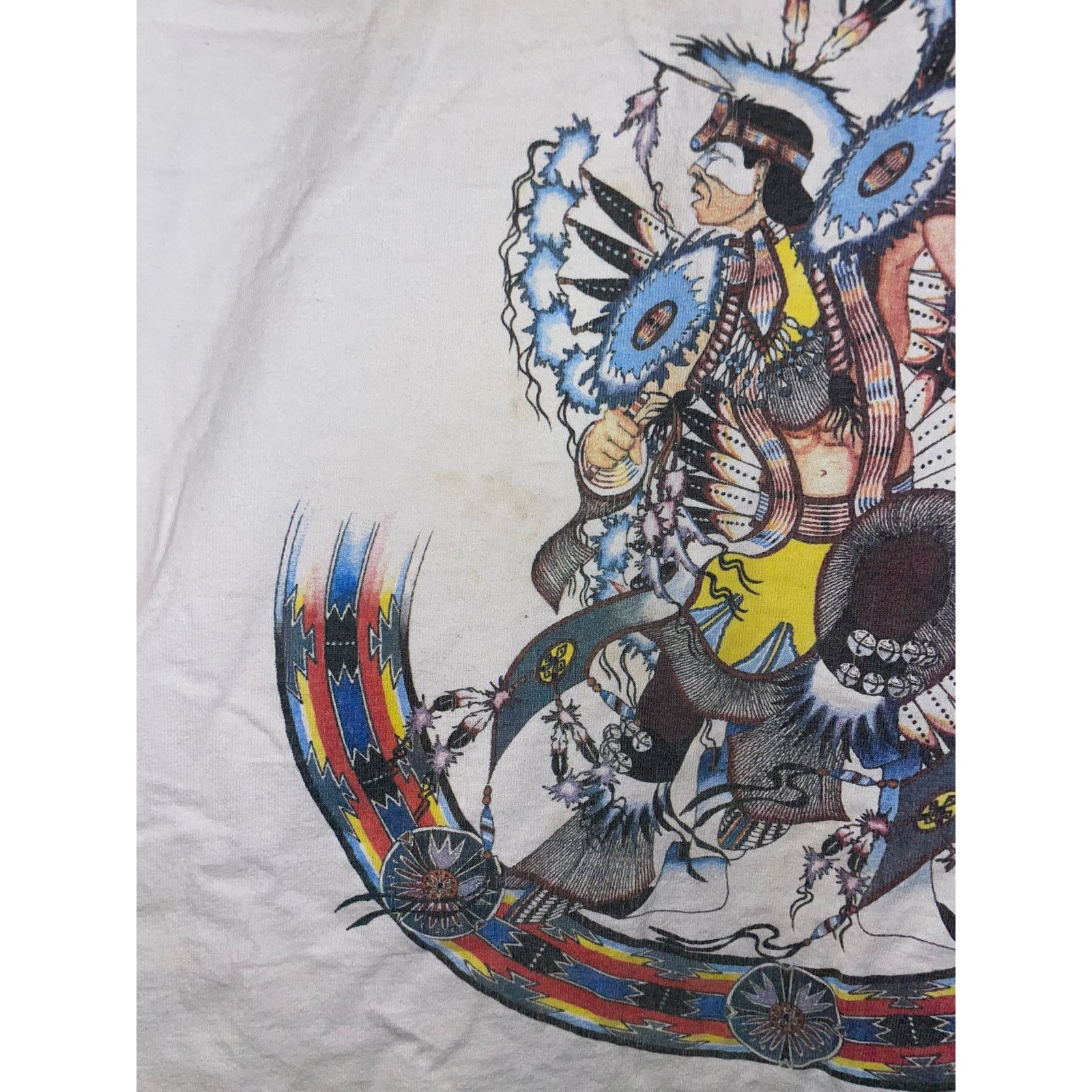 Fruit Of The Loom Vintage Native American Shirt Art Red Earth II Tee 90s XL Size US XL / EU 56 / 4 - 8 Thumbnail