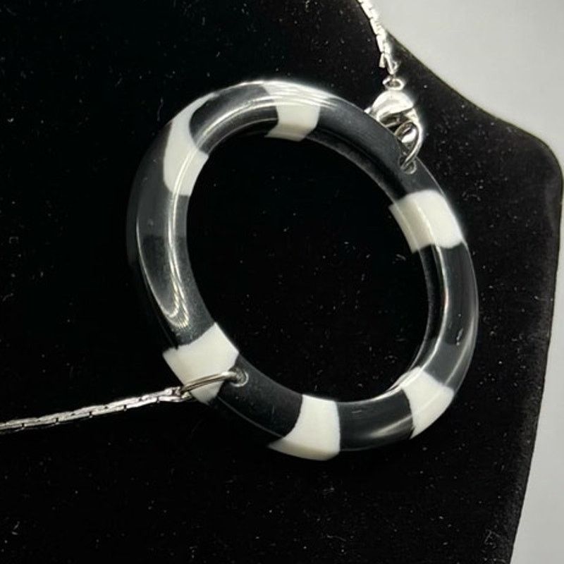 Other Black & White Heart Choker Necklace Size ONE SIZE - 3 Thumbnail
