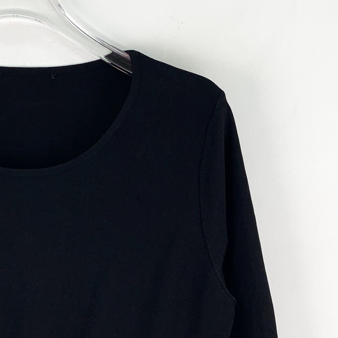 Salvatore Ferragamo Salvatore Ferragamo Black Pleated Long Sleeve Dress K26WX Size S / US 4 / IT 40 - 5 Thumbnail