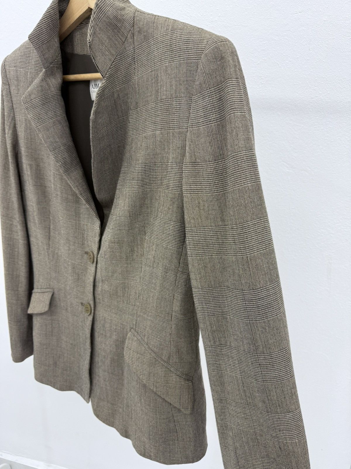 Armani Armani Collezioni 2 way Checked Blazer Jacket “Italy Luxury” Size M / US 6-8 / IT 42-44 - 3 Thumbnail