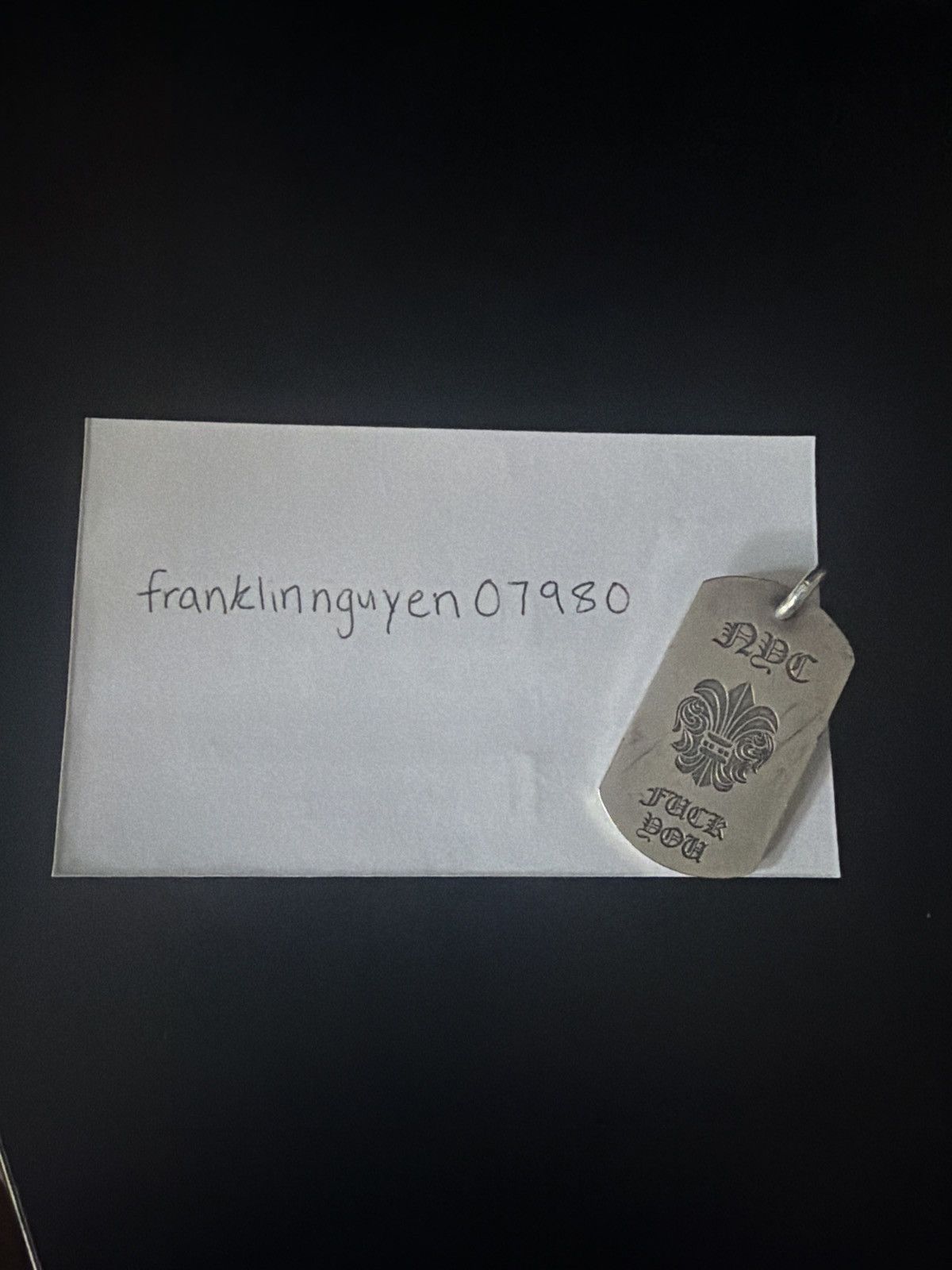 Chrome Hearts Chrome Hearts NYC “F*** You” Dog Tag Pendant Size ONE SIZE - 8 Thumbnail