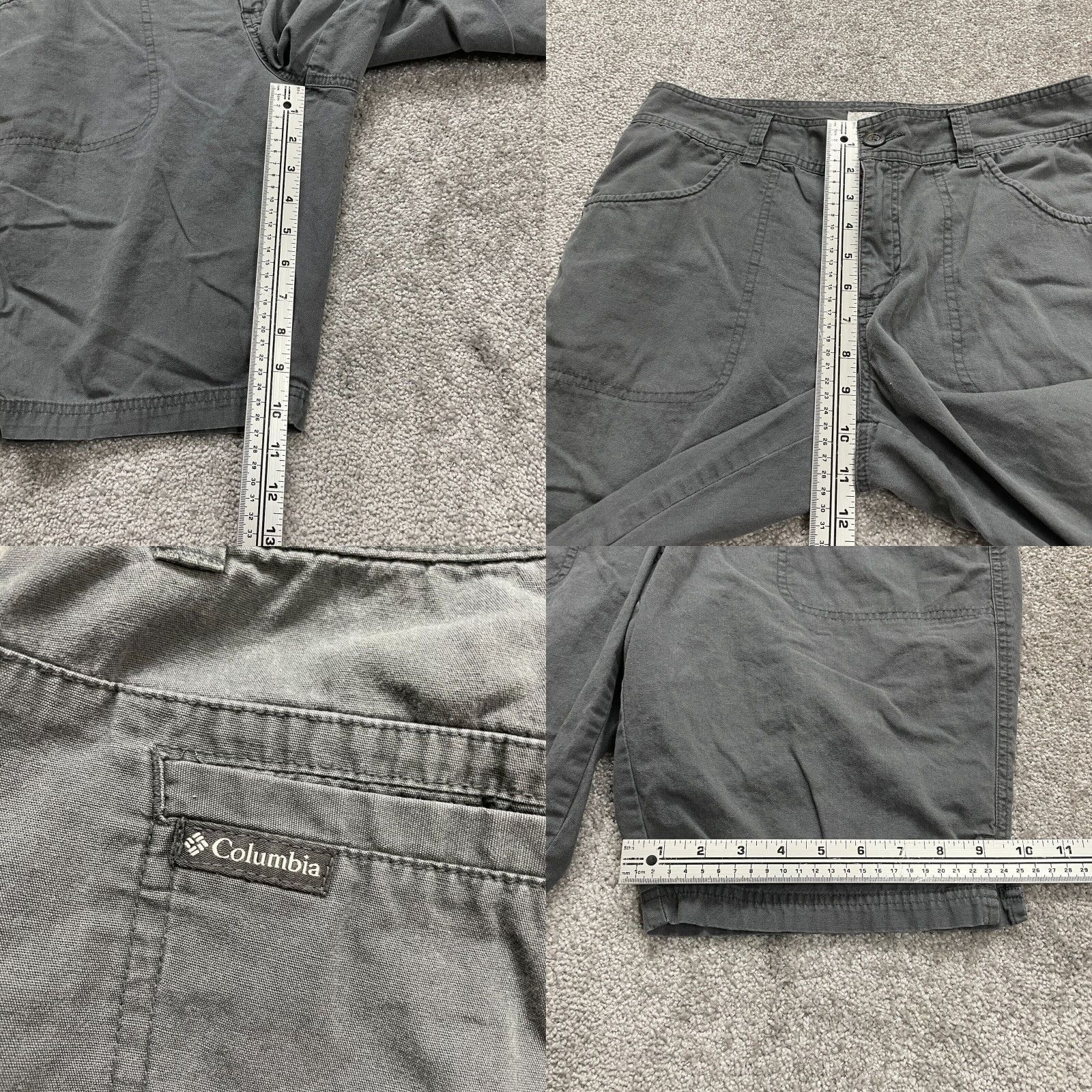 Vintage VINTAGE Columbia Bermuda Shorts Women 10 Gray Cotton High Rise Casual Activewear Summer Size 32" / US 10 / IT 46 - 8 Thumbnail