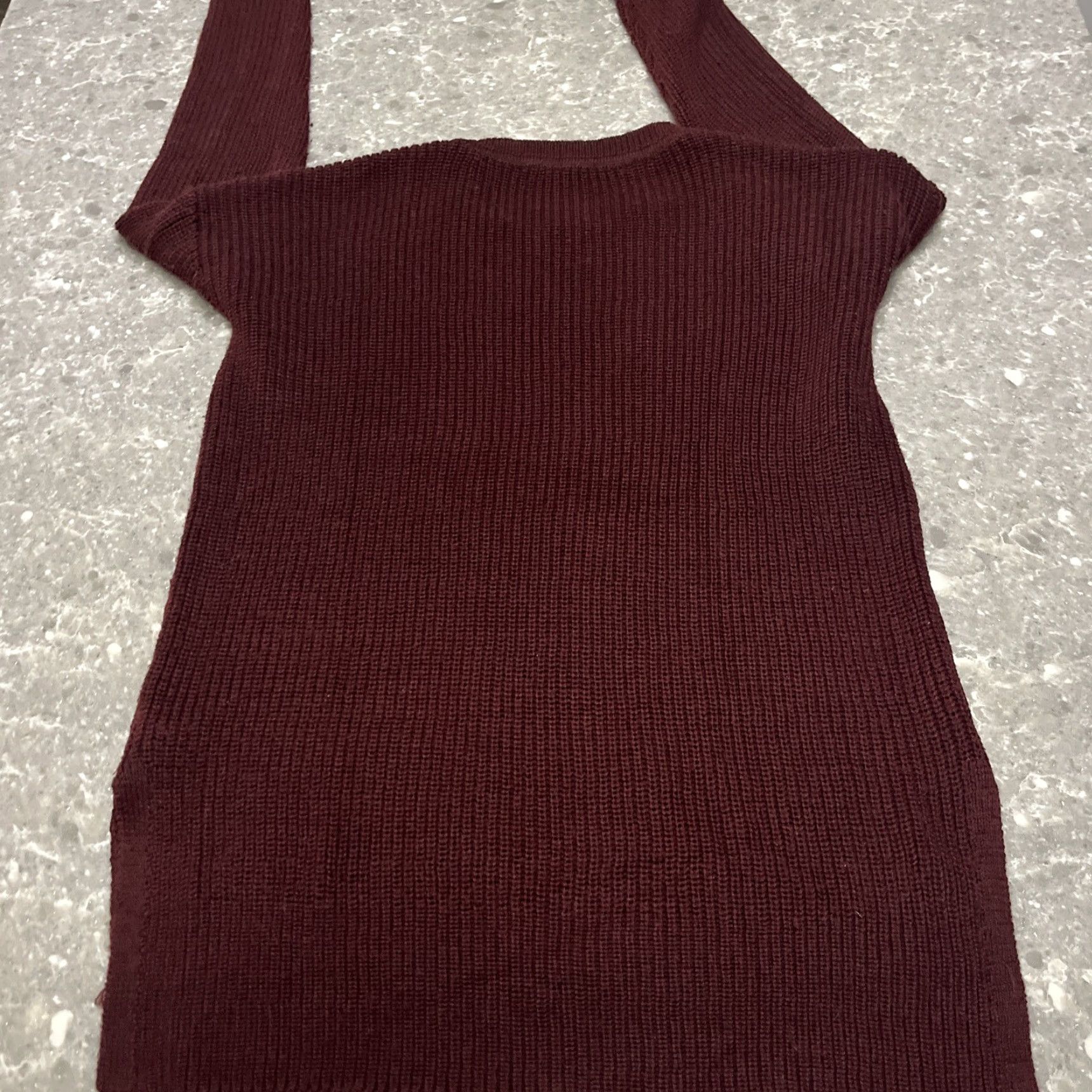 Athleta Athleta Sweater Burgundy 45% Merino Extra Fine Wool Sz XS Size XS / US 0-2 / IT 36-38 - 6 Thumbnail