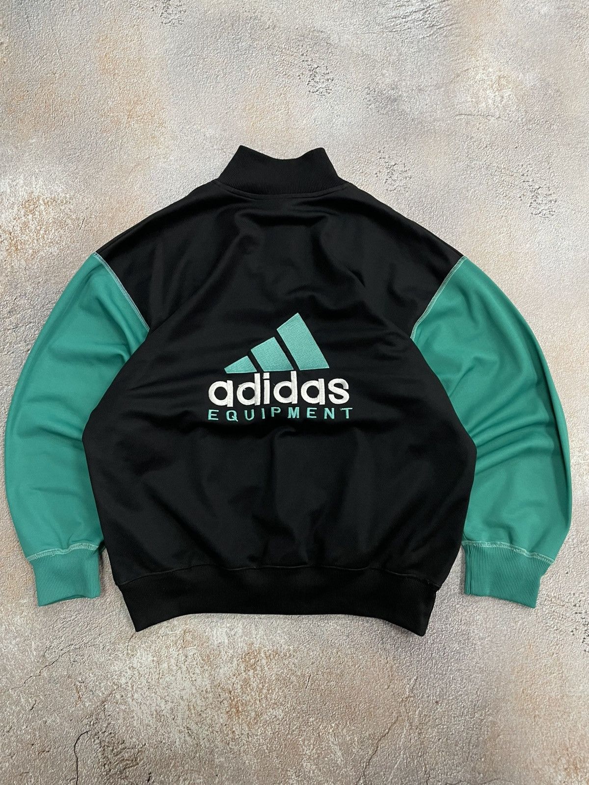 Adidas Vintage Adidas Equipment Big Logo 1/4 Zip Sweatshirt Size US XL / EU 56 / 4 - 7 Thumbnail