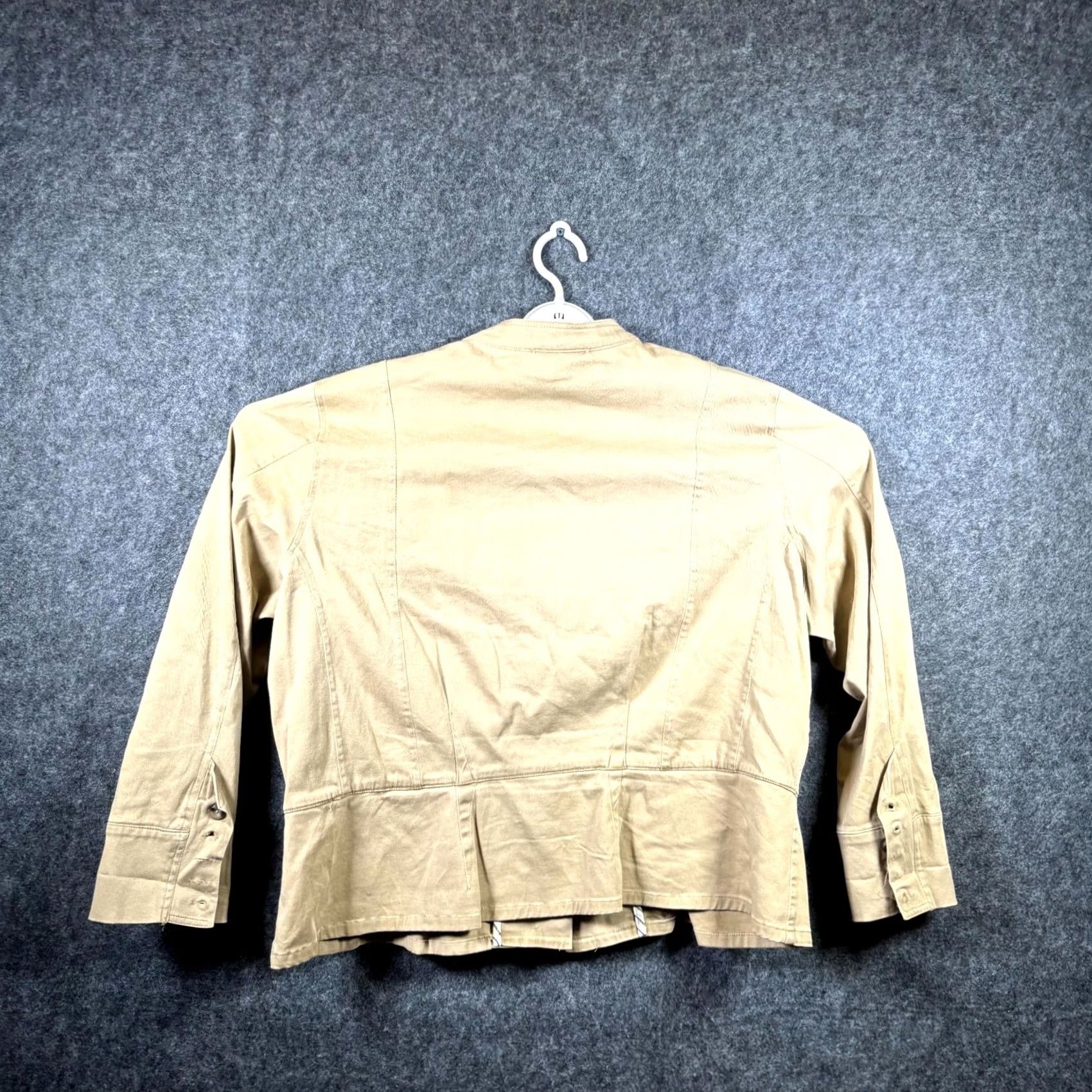 Vintage North Style Basic Jacket Women 1X Brown Canvas Front Pockets Outdoor Casual Jacket Size XL / US 12-14 / IT 48-50 - 5 Thumbnail