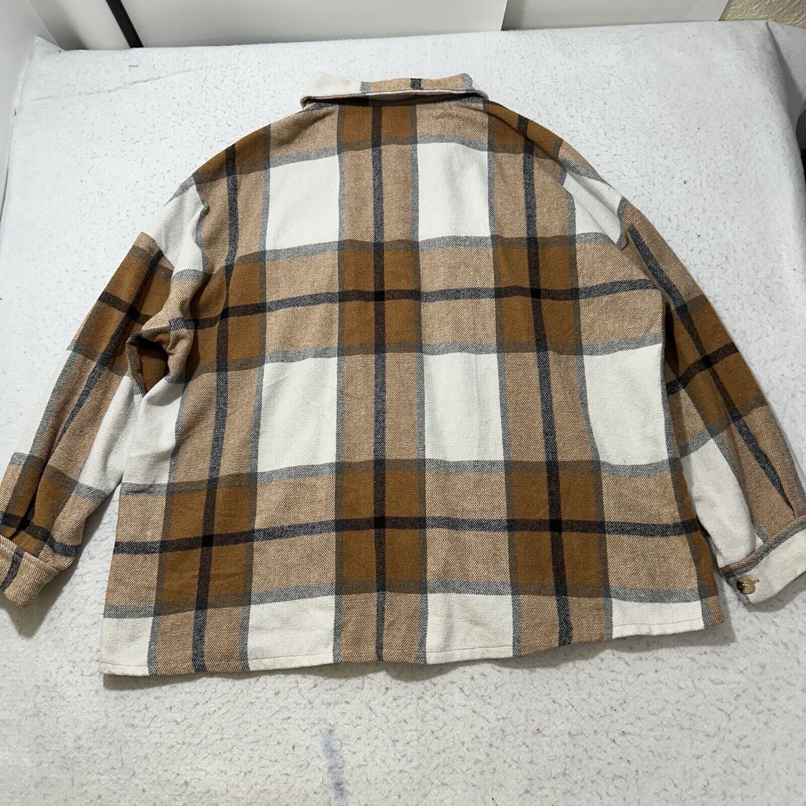 Shein Shein Curve 2XL Button Up Plaid Shirt Shacket Top Pocket Size XXL / US 16-18 / IT 52-54 - 10 Thumbnail