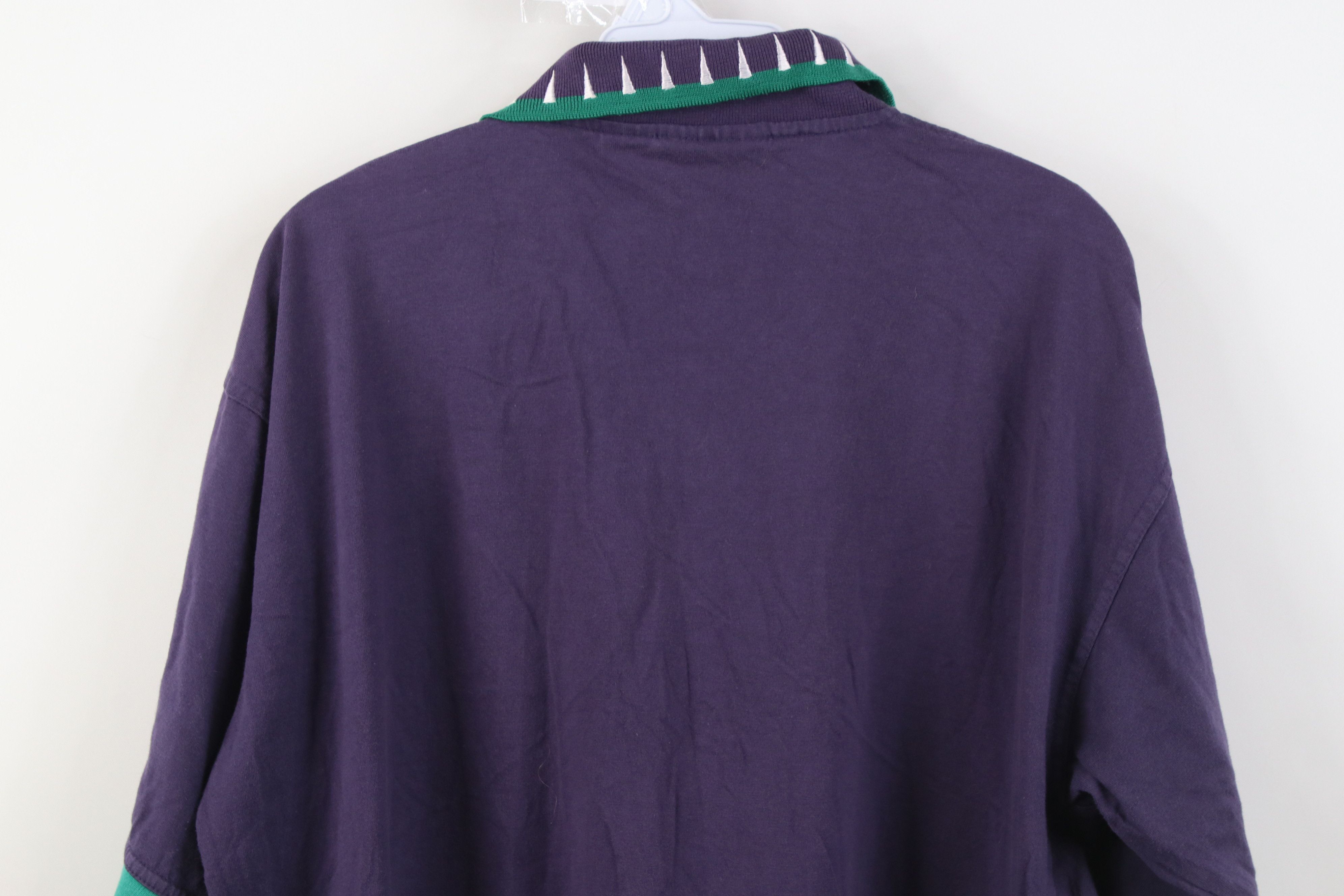 Vintage Vintage 90s Streetwear Geometric Knit Golf Polo Shirt Size US L / EU 52-54 / 3 - 15 Thumbnail