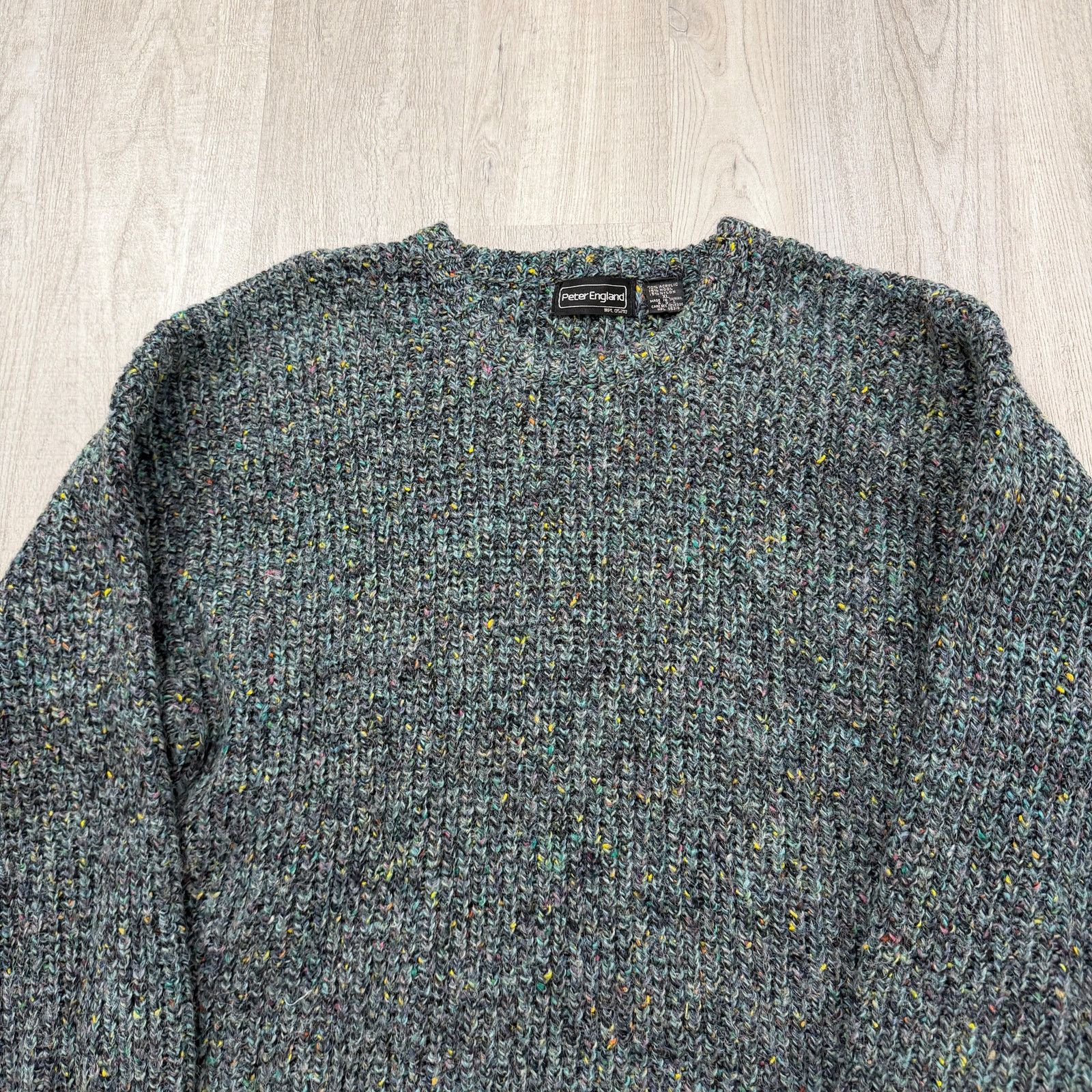 Vintage Vintage Peter England Knit Sweater Extra Large Speckle Size US XL / EU 56 / 4 - 2 Thumbnail