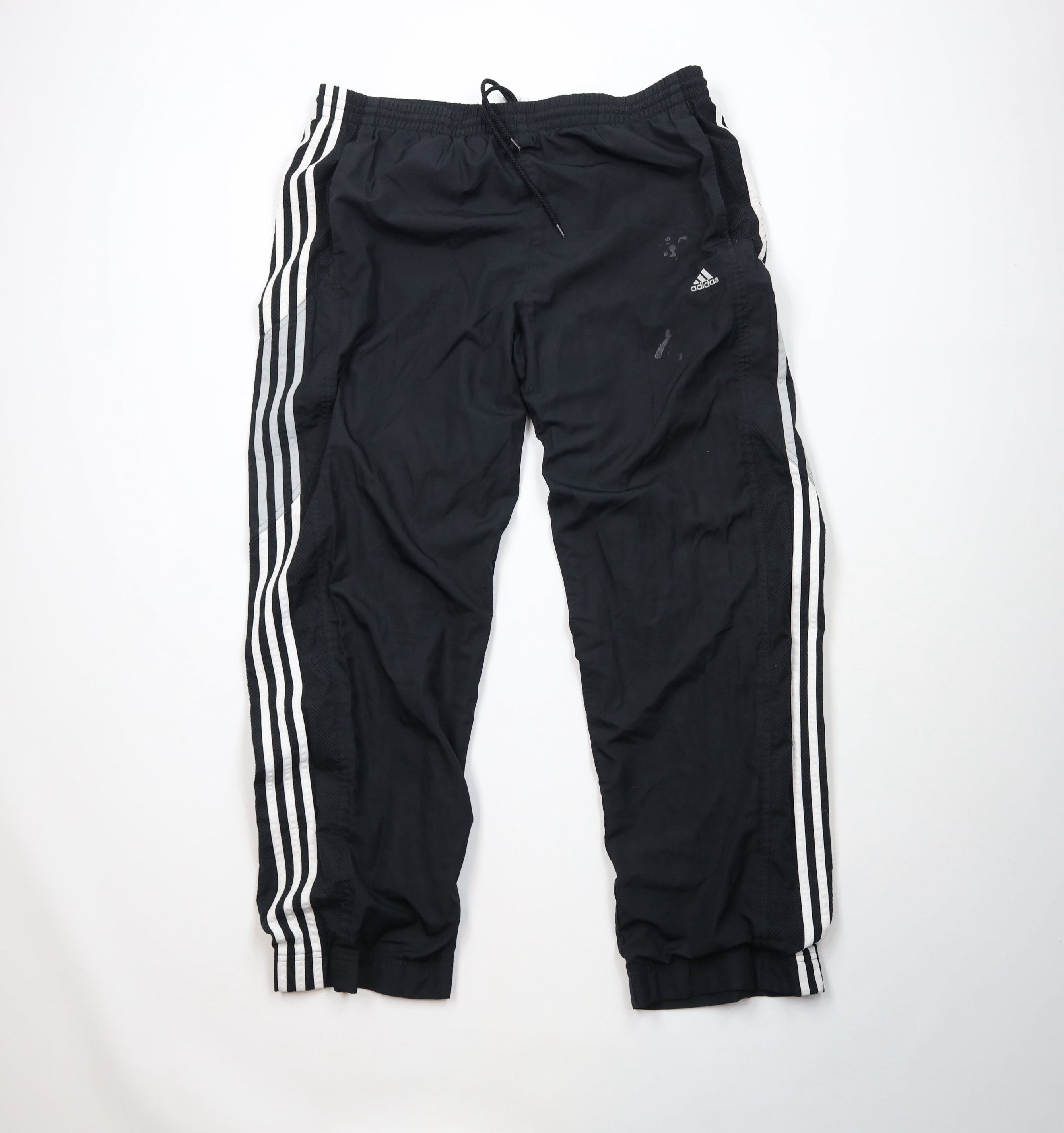 Adidas Vintage Y2K 2005 Adidas Lined Wide Leg Windbreaker Pants Size US 36 / EU 52 - 1 Thumbnail