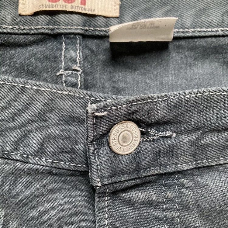 Levi's × Vintage Vintage Levis 501 Navy Blue Jeans 40 Waist 30 Length Size US 40 / EU 56 - 4 Thumbnail