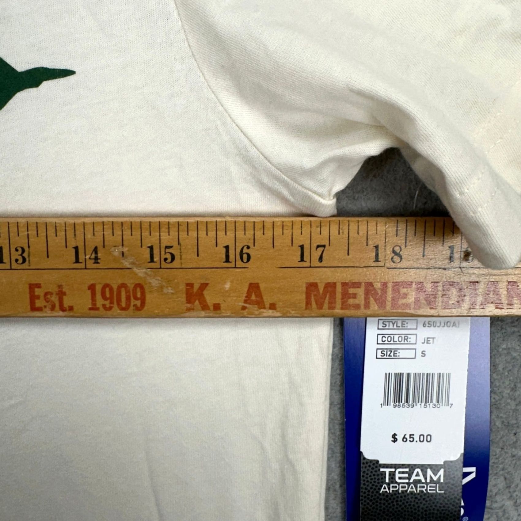 Vintage VINTAGE New York Jets Starter Men Retro T-Shirt Small Cream Short Sleeve Graphic Tee NEW Size US S / EU 44-46 / 1 - 7 Thumbnail