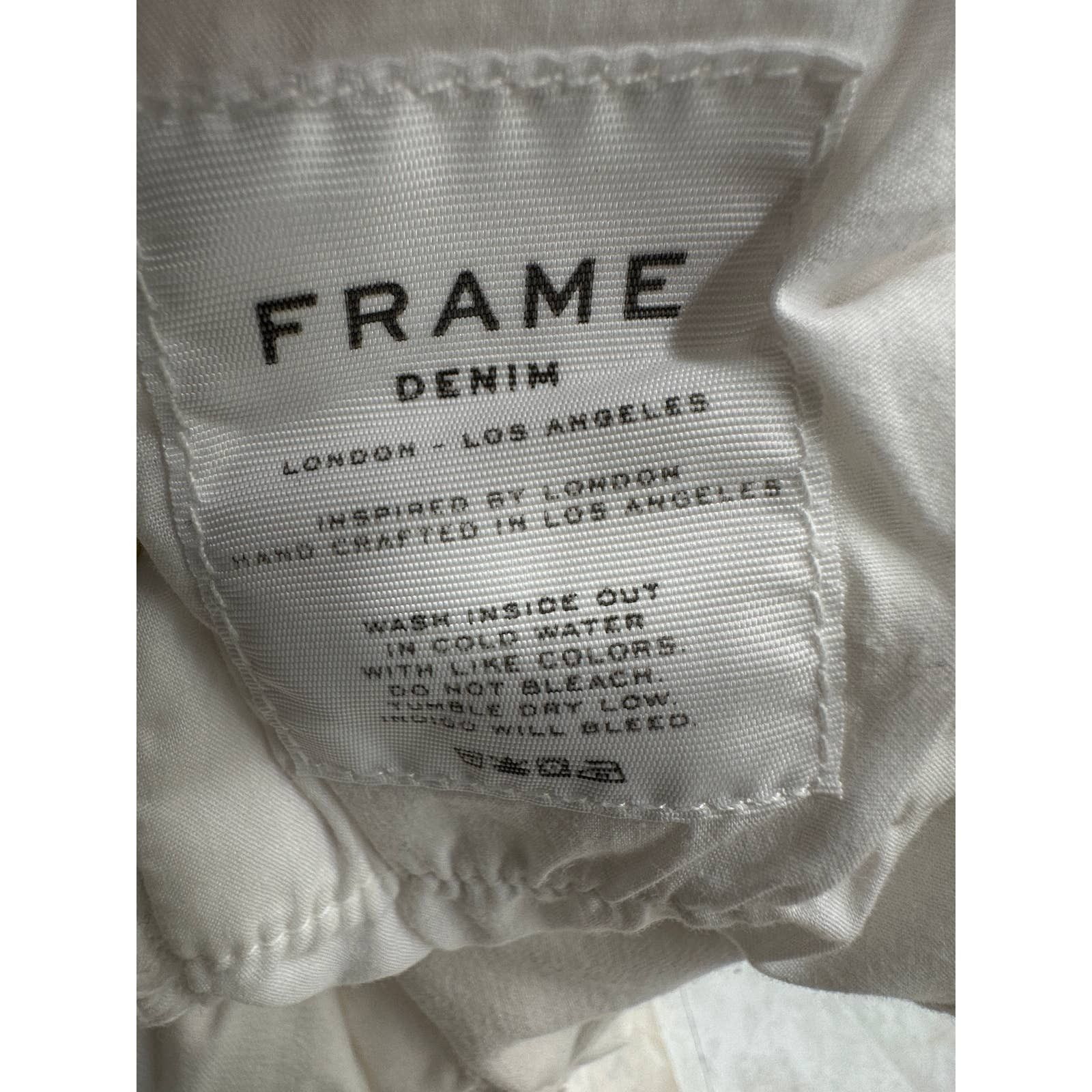 Frame Frame Denim Le Skinny de Jeanne crop -blanc size 24 Size 24" / US 00 / IT 34 - 7 Thumbnail