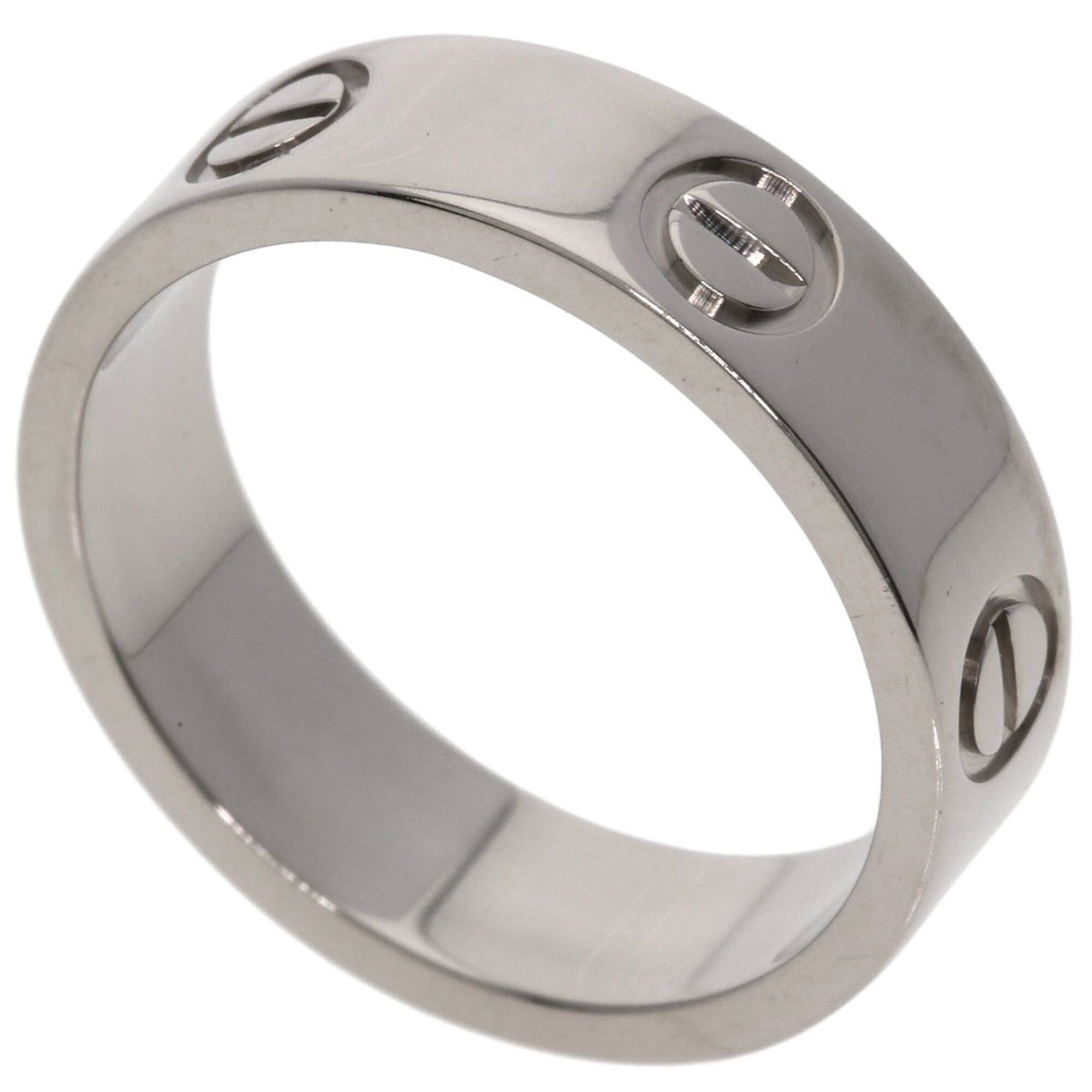 Cartier Cartier Love Ring #54, 18K White Gold, Women's Ring, CARTIER Size ONE SIZE - 1 Thumbnail