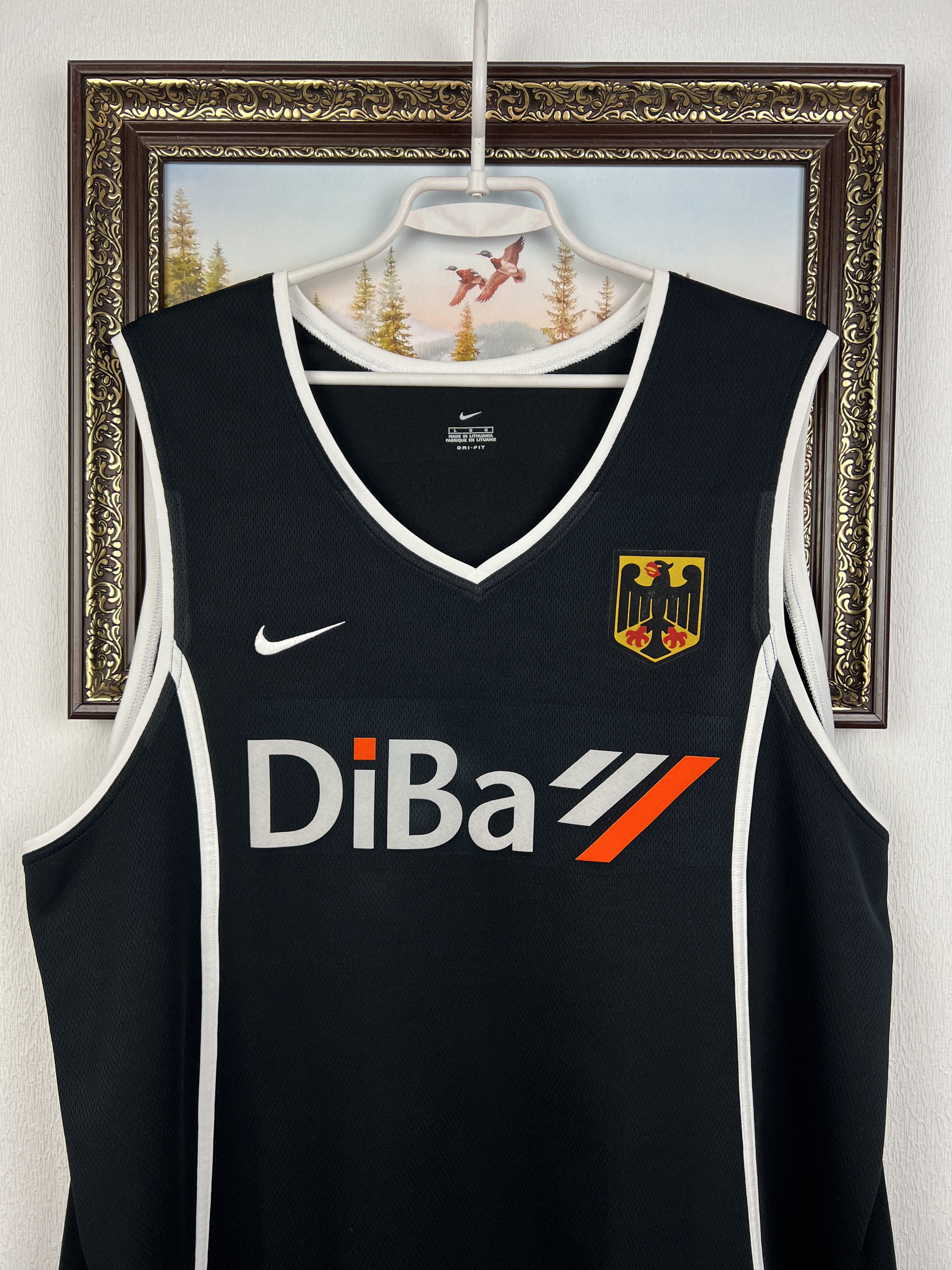 Nike Vintage Nike Germany Deutchland Basketball Shirt Jersey Rare Size US L / EU 52-54 / 3 - 2 Thumbnail