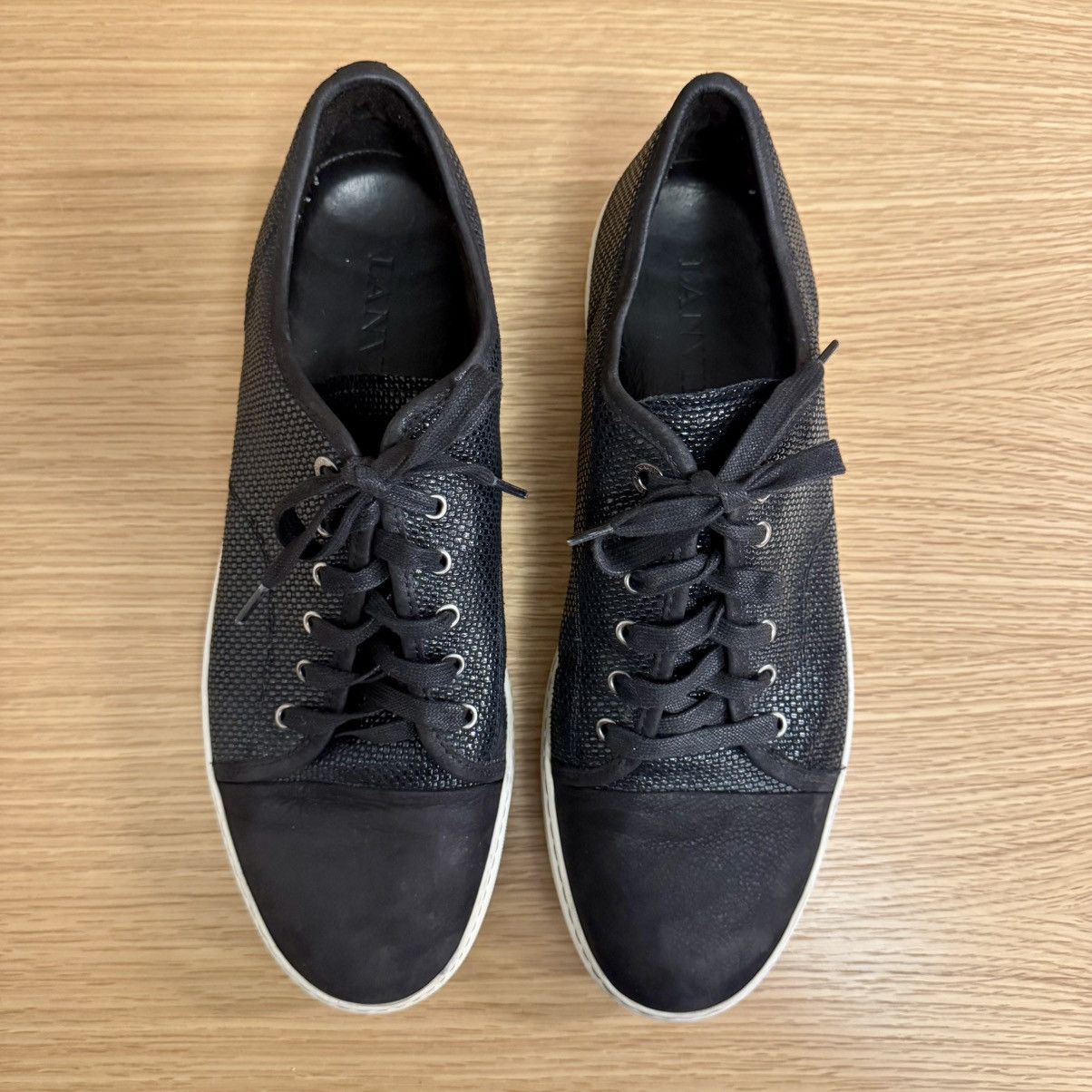 Lanvin Lanvin DBB1 Black Textured Leather Sneakers Mens UK12/US13 Size US 13 / EU 46 - 6 Thumbnail